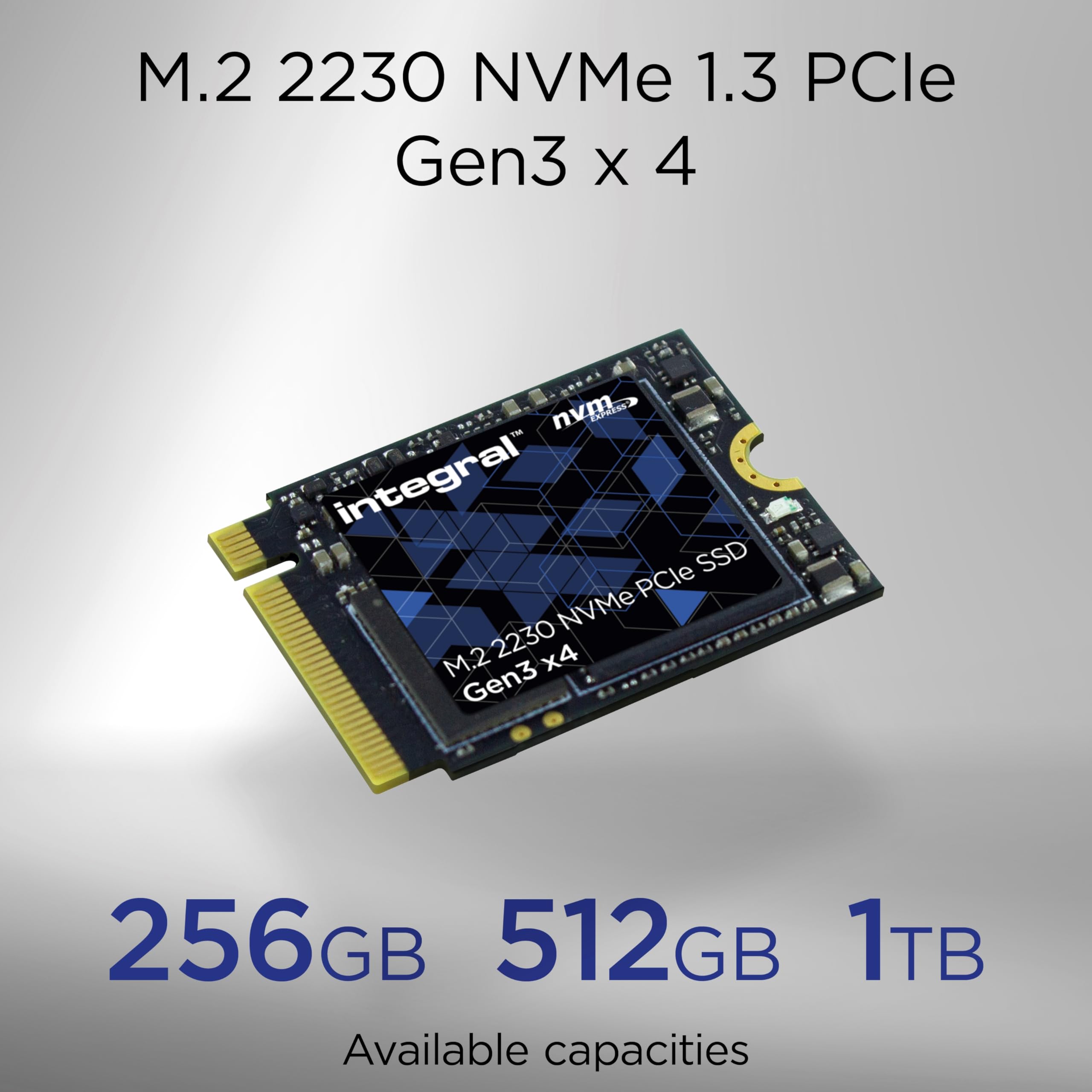 Integral 1TB M.2 NVMe 2230 PCIe Gen3 x4 SSD – READ speed up to