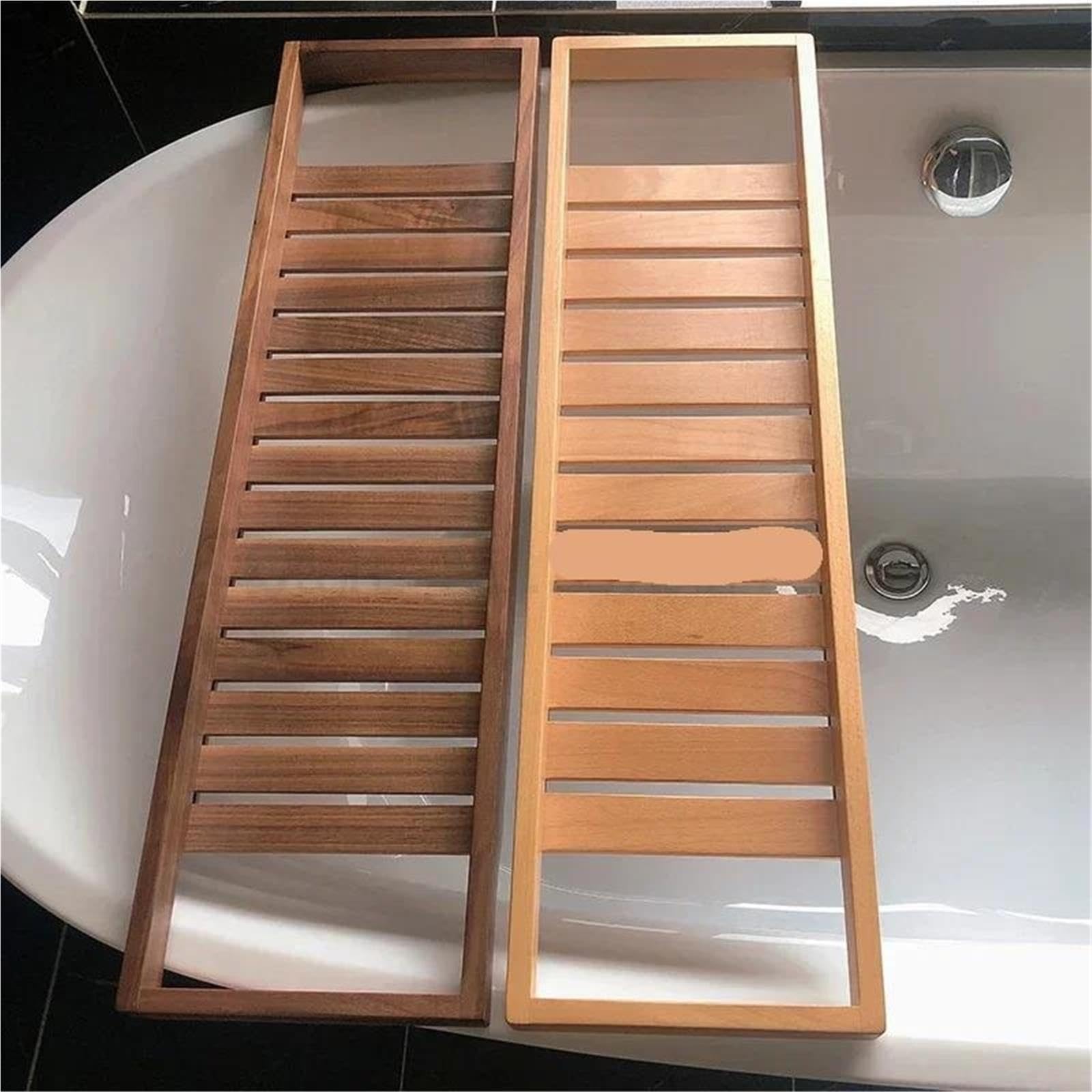 Bandeja para Bañera Extensible Estante De Bañera Madera Simple