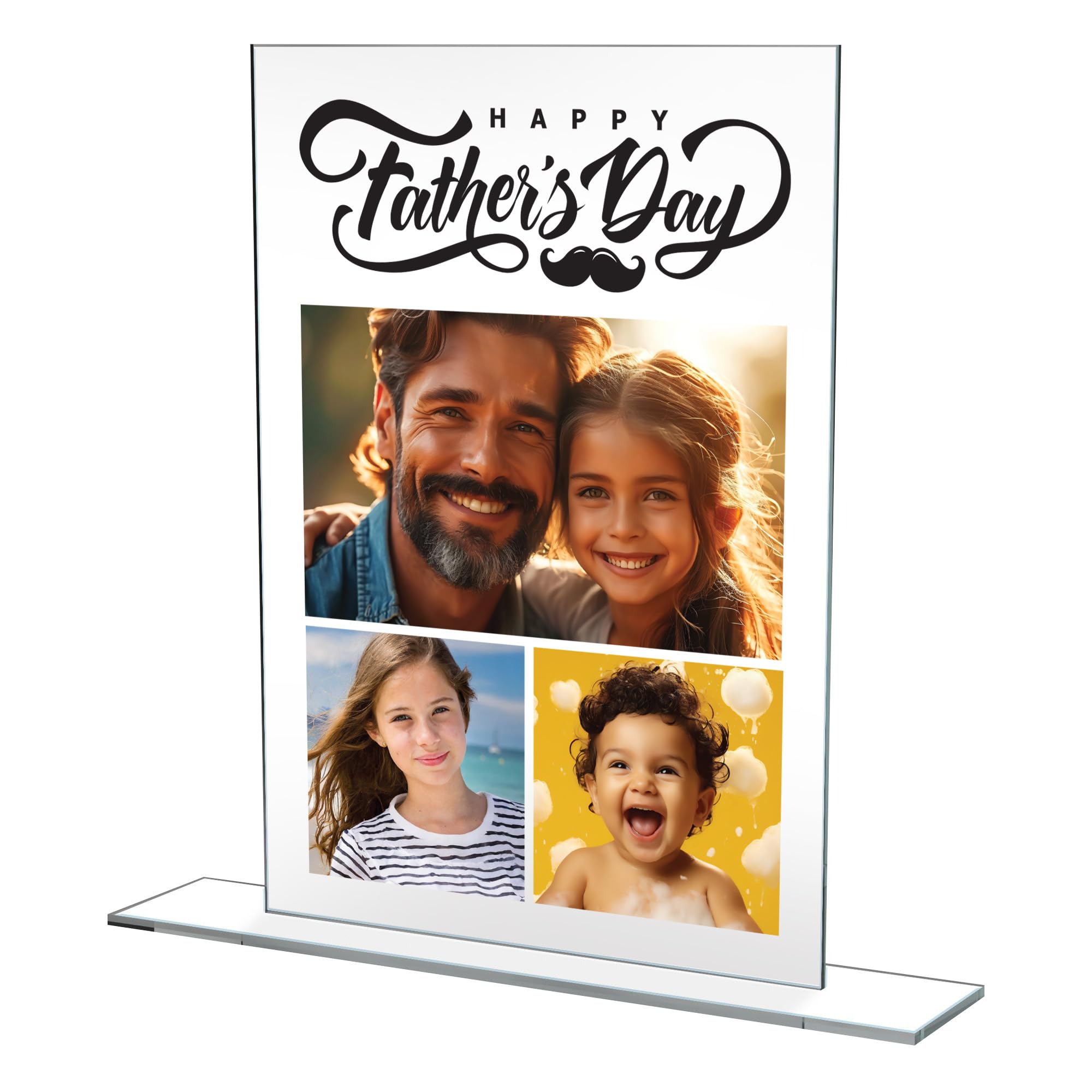 Personalised Gifts For Dad Acrylic Photo Plaque Presents Fathers Day Daddy Gifts From Daughter Son (Fathers Day)