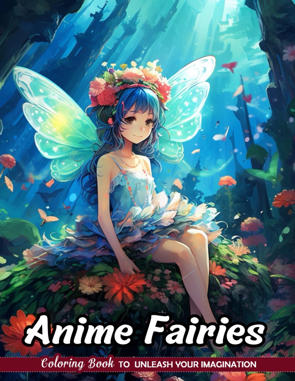 Anime Fairies Coloring Book: Japanese-Style Sprites for Artistic Expression