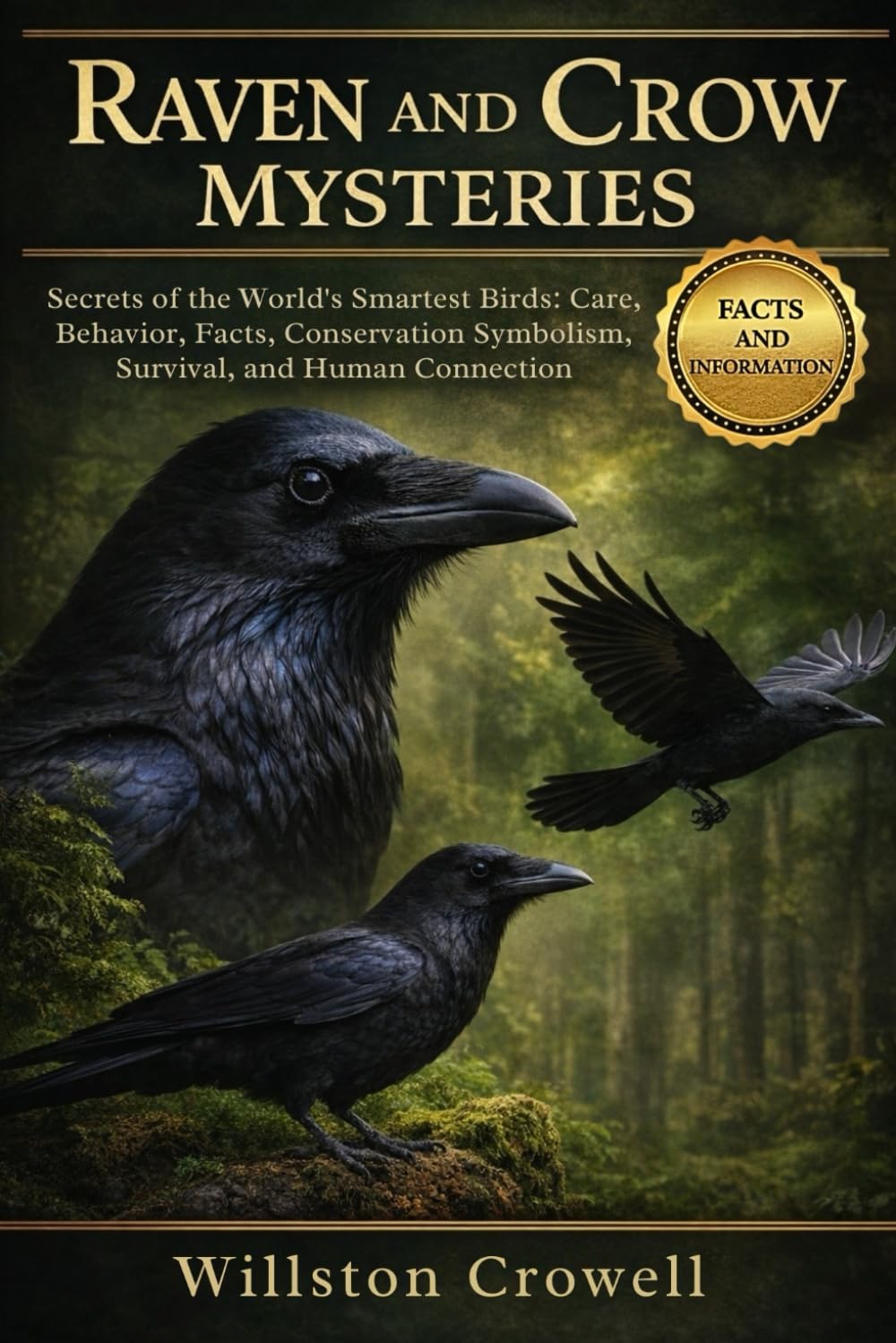 RAVEN AND CROW MYSTERIES: Secrets of the World’s Smartest Birds: Care, Behavior, Facts, Conservation Symbolism, Survival, and Human Connection