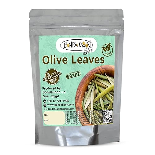 Hojas de olivo Té seco puro y natural Secado Premium Deja Hierbas frescas Hierbas Egipto Oriental Árabe Egipcio Sin Aditivos Sin OGM Kosher Halal (1
