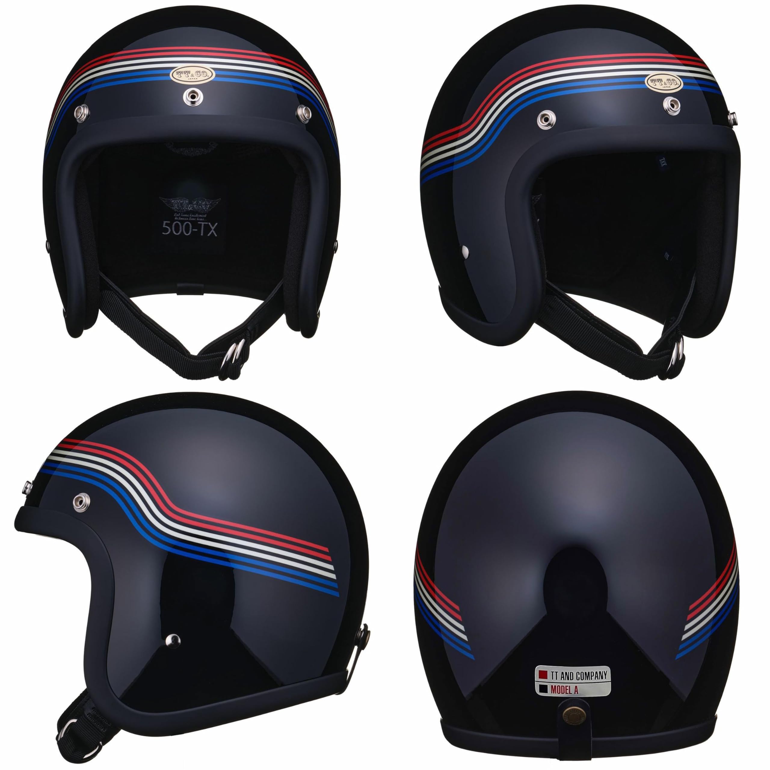 TT&CO. 同一品　500-TX ジェットヘルメット　公道不可 公道使用不可 500-TX スモールジェットヘルメット スタンダード