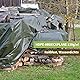 Dellna Abdeckplane mit Ösen, 6x6m Abdeckplane Wasserdicht & UV-stabilisiert,130g/㎡ Gewebeplane Reißfest, Schutzplane Universell für LKW, Pool, Camping, Trampolin, Holz Gartenmöbel,Sandkasten