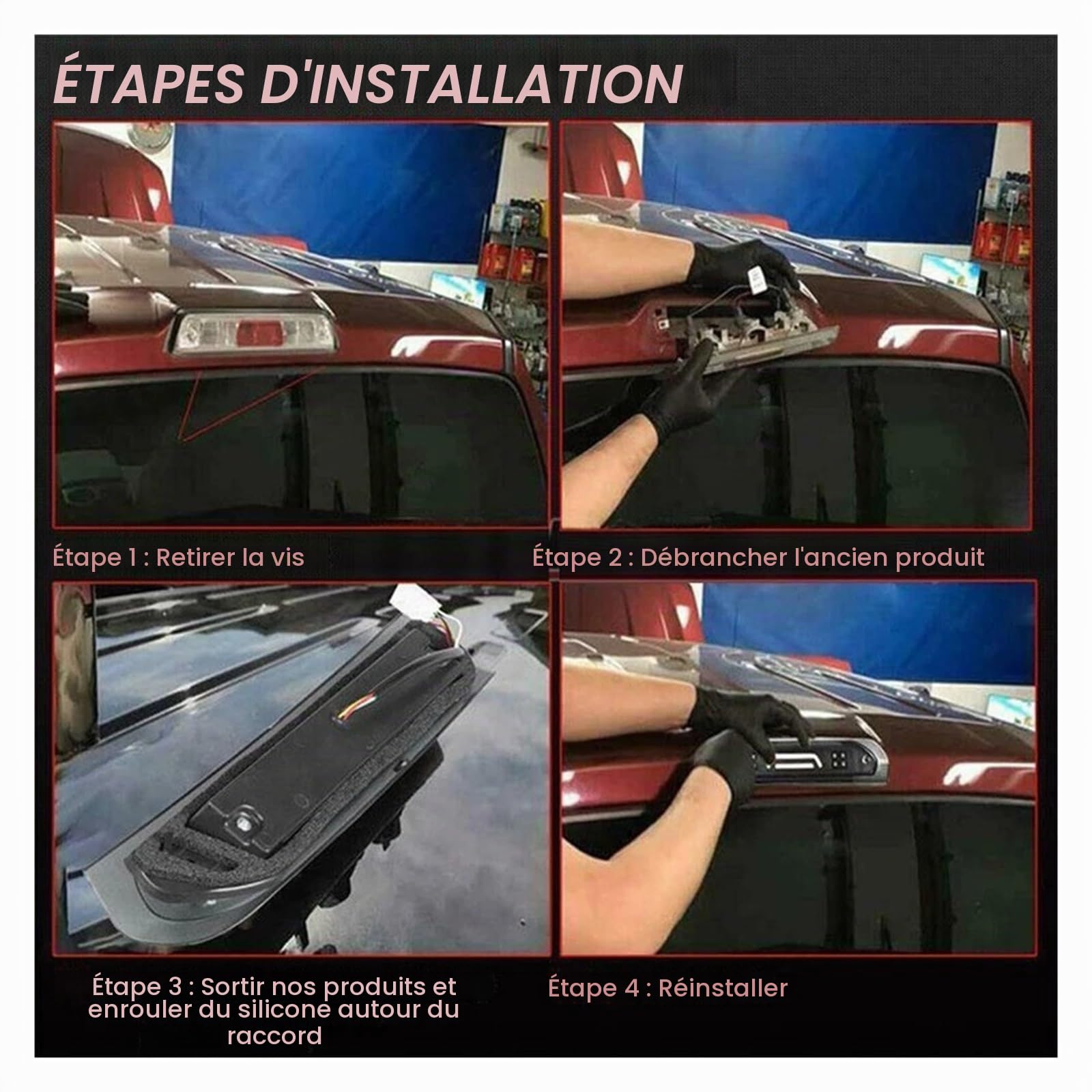 Lumière D'arrêt Haut Feu Arrière De Voiture LED Troisième Feu De Stop Feu Arrière pour Dodge pour Ram 1500 2500 3500 2009 2008 2007 2006 2005 2004 2003 2002 Troisième Feu Stop Auto