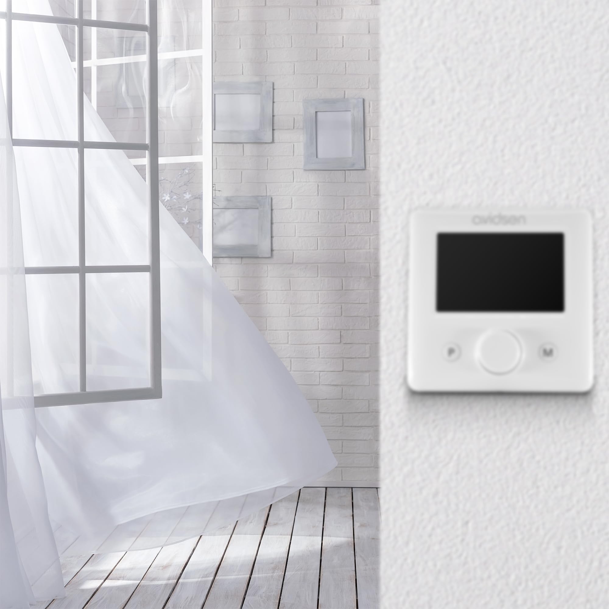 Avidsen HomeFlow WL 127047 - Termostato inalámbrico WiFi programable para Caldera, Control de calefacción Desde App, programación semanal, Compatible con Alexa y Google Home
