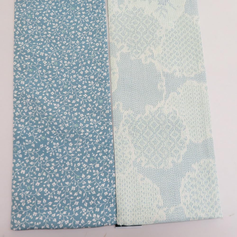 半幅帯 リバーシブル半巾帯 正絹 巾:約16cm×長さ:約423cm 草花模様