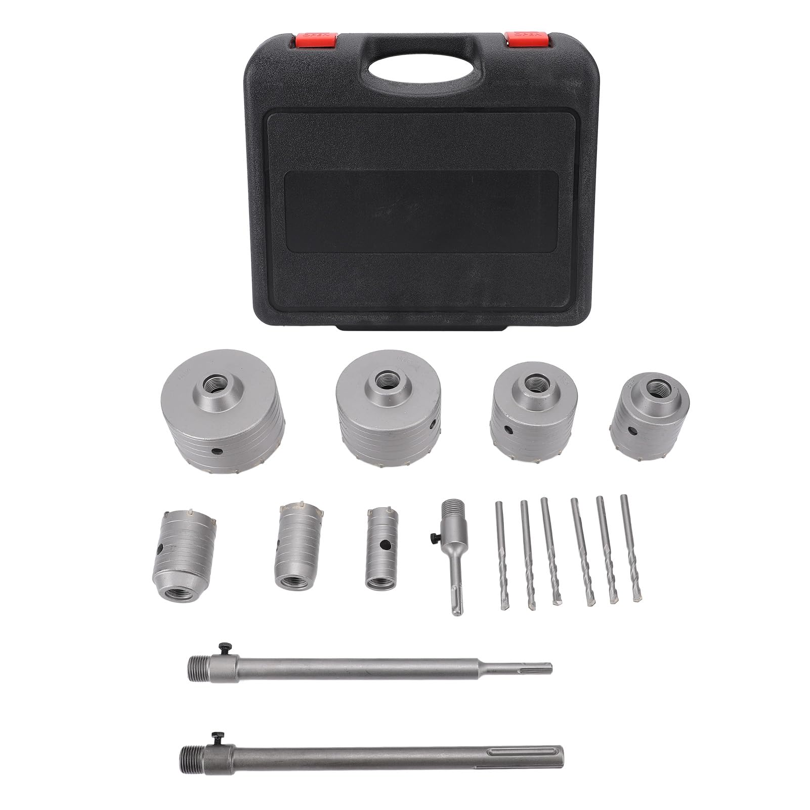 Kit de Sierra Perforadora para Hormigón Duradero, Eliminación Optimizada de Virutas para Instalación de Unidades de Aire Acondicionado
