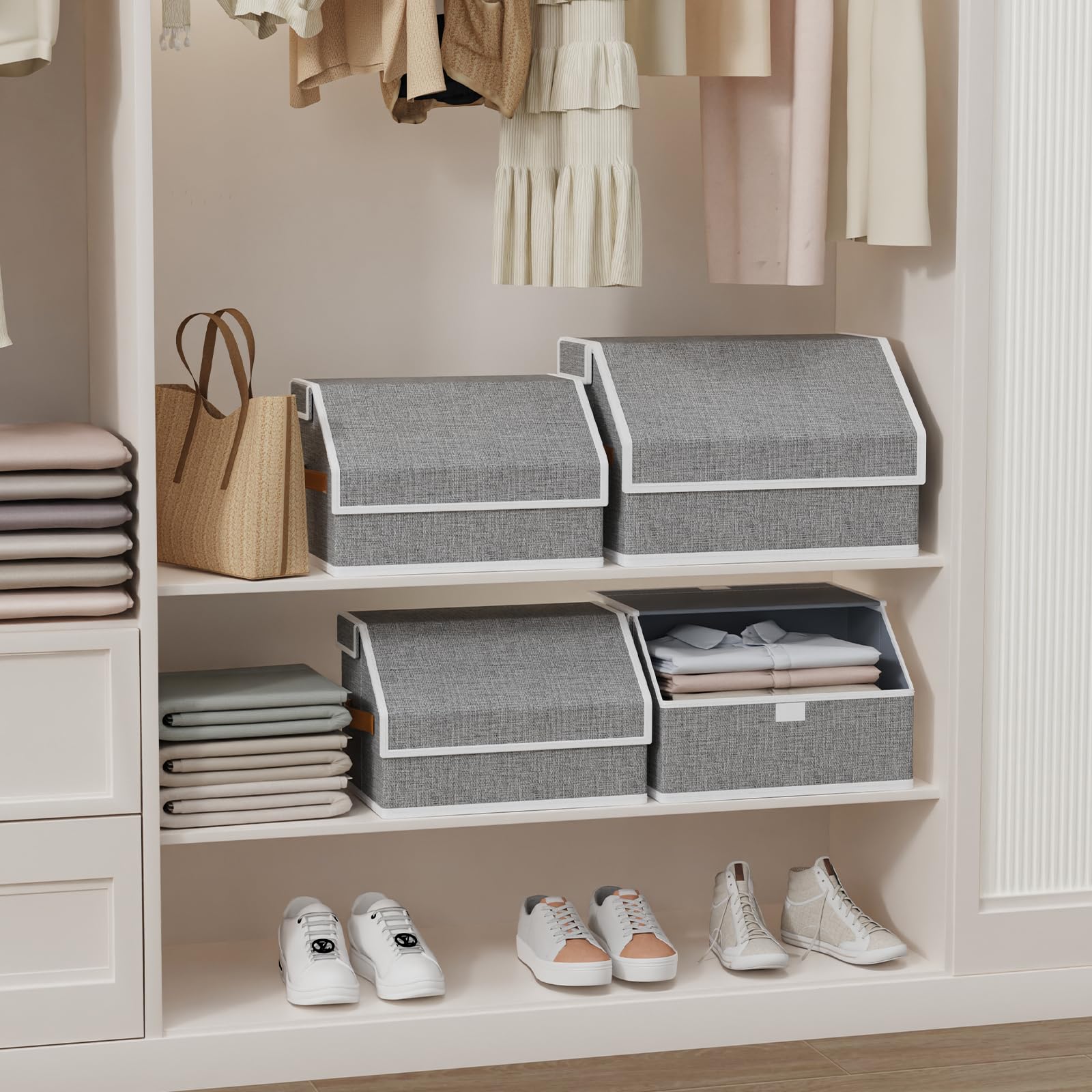 ZimiTeda Opbergdozen voor kleding, 2 stuks, organizer, met wieltjes, metalen frame, transparant kijkvenster, opvouwbaar, doos voor onder bed of canapé, voor schoenen, dekens, speelgoed, zwart
