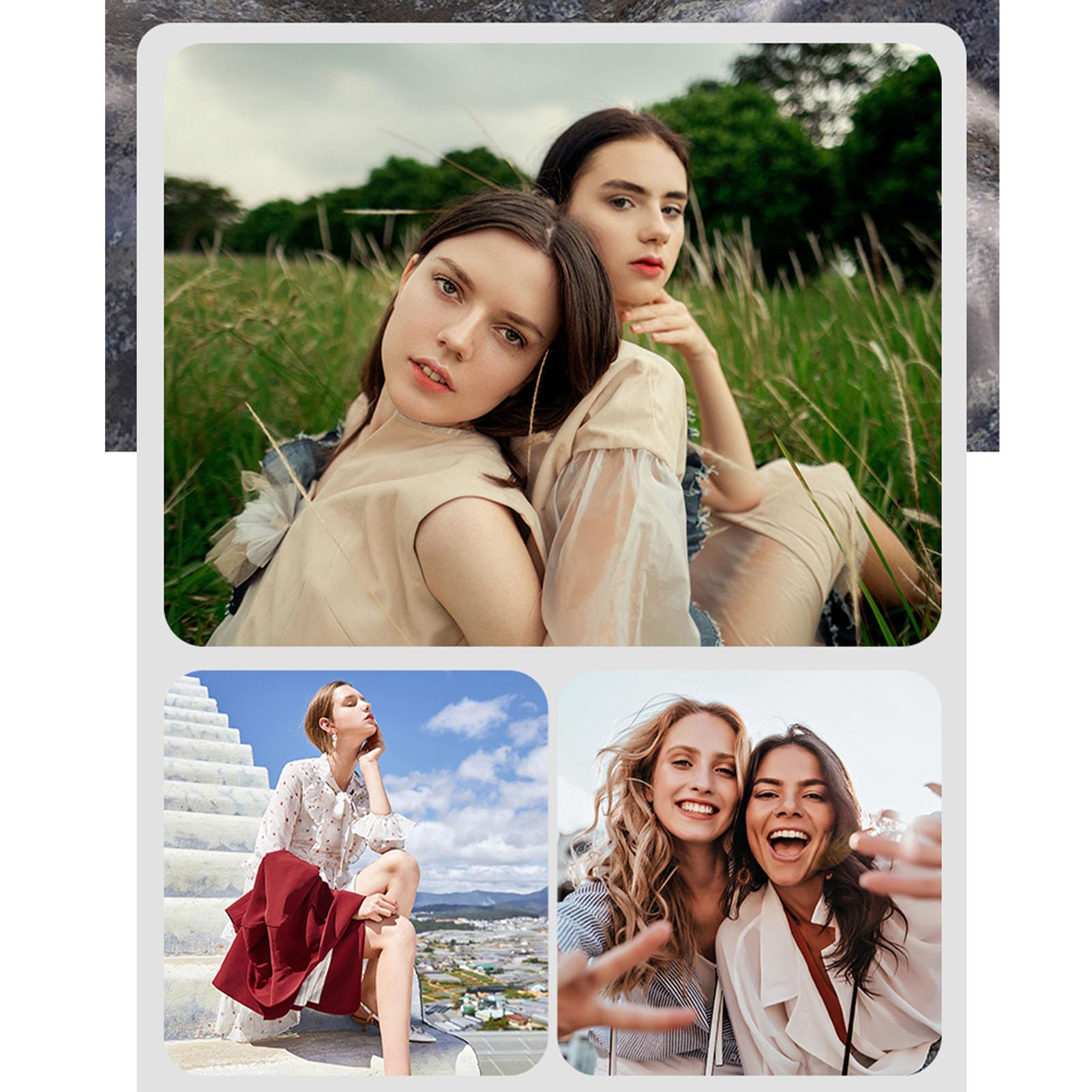 Fotocamera Digitale, Schermo Ribaltabile da 3 Pollici a 180 Gradi e Fotocamera per Vlogging 4K con Zoom 18x, Punta e Scatta Digitale Compatta da 48 MP, per Viaggi e Principianti (Bianca)