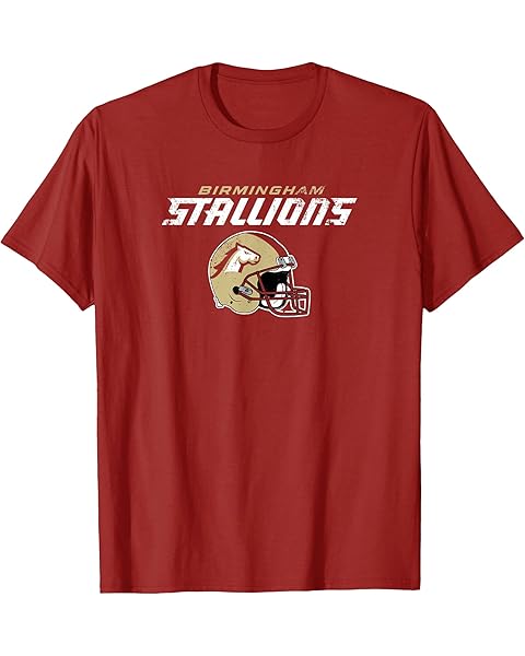 Birmingham Stallions: Vintage Helmet T-Shirt
