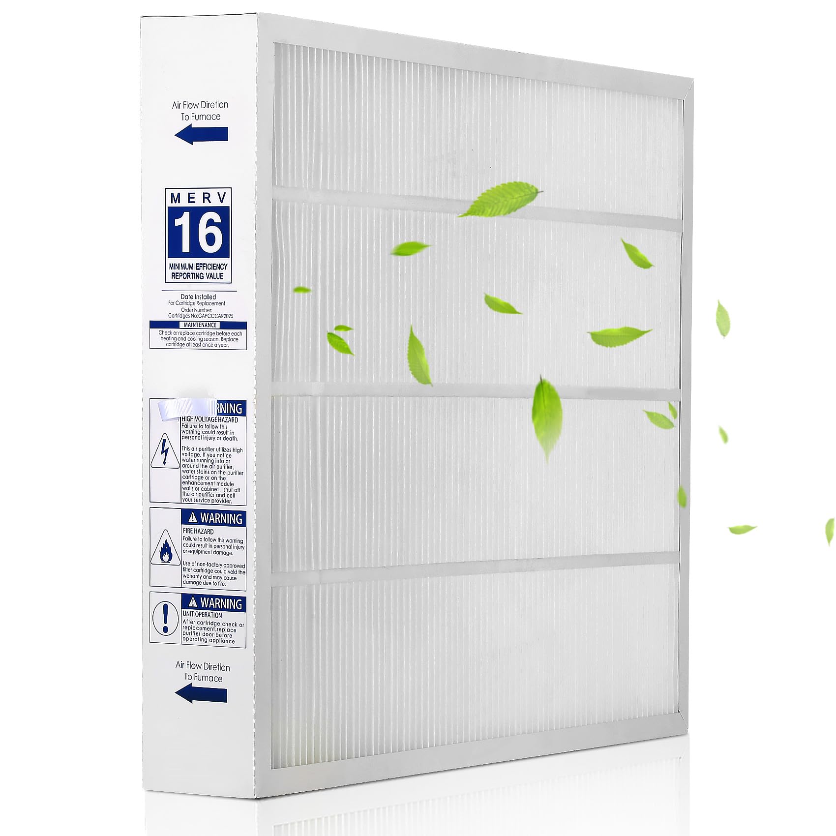 Upgrade Merv 16 GAPBBCAR2025 Filter 20" x 25" x 3.5"GAPCCCAR2025 Air Filter Compatible with Bryant/Carrier, 20-5/8" x 24-1/2" x 3-5/8"Air Filter Replacement Air Filter ForGAPCCCAR2025/ GAPBBCAR2025.