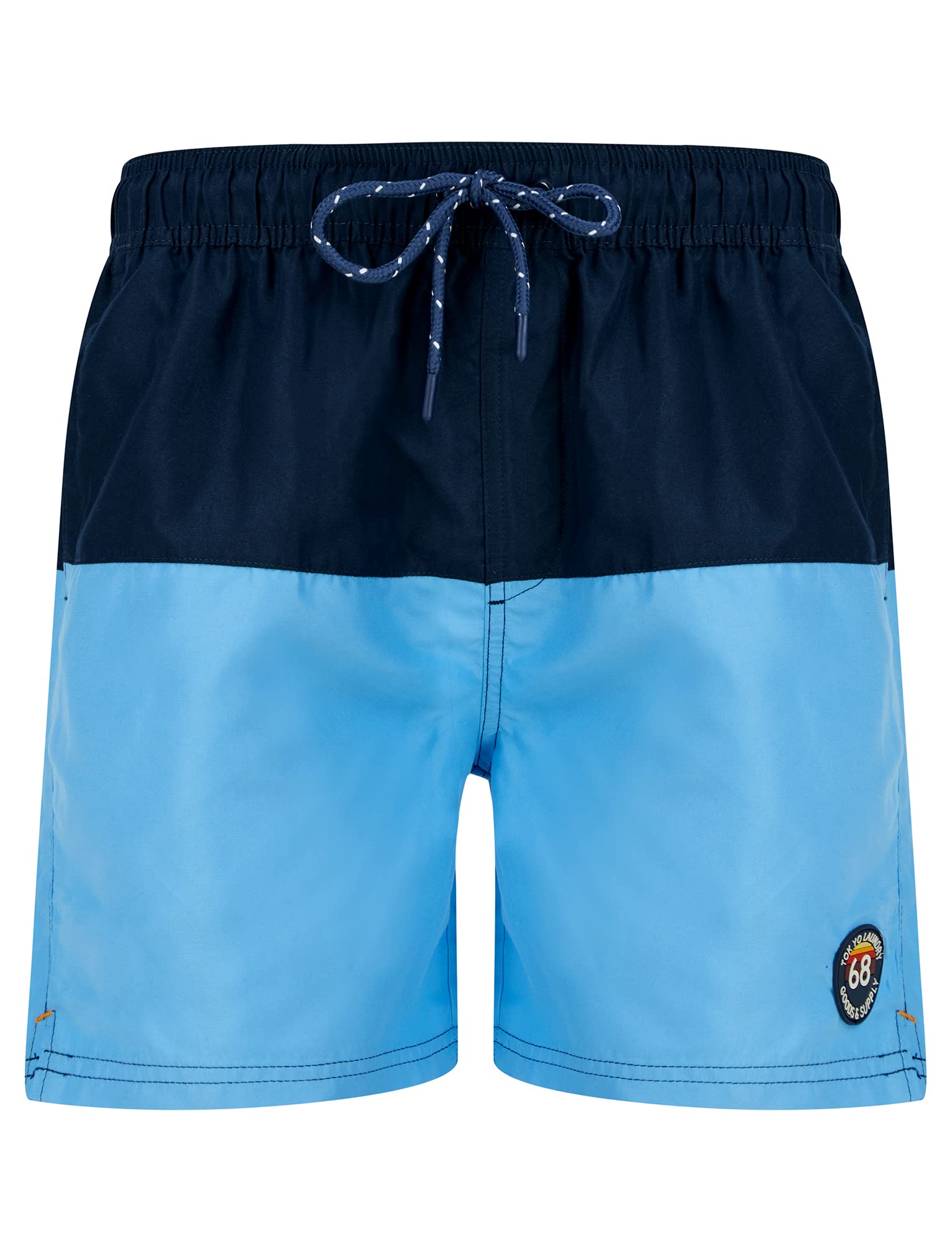 Tokyo Laundry Men's Azure Blue Townsend Quick Dry Micro-Fibre Swim Shorts