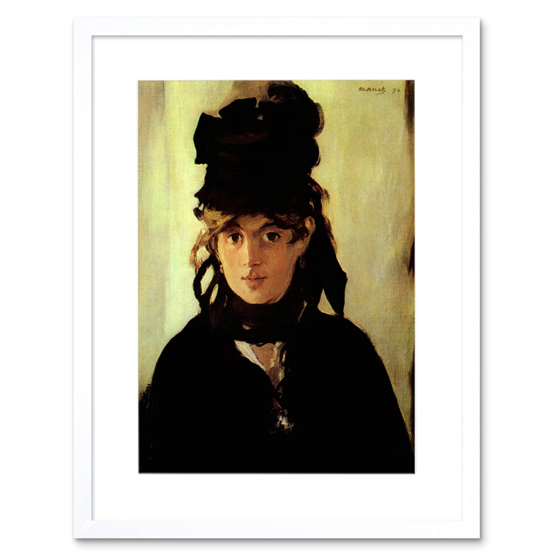 Wee Blue Coo Painting Manet Berthe Morisot Old Master Framed Wall Art Print