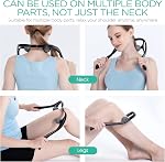 Massager de cou VOYOR Shiatsu tissu profond à double point de déclenchement pour soulagement de la douleur, design ergonomique, léger et portable MS110