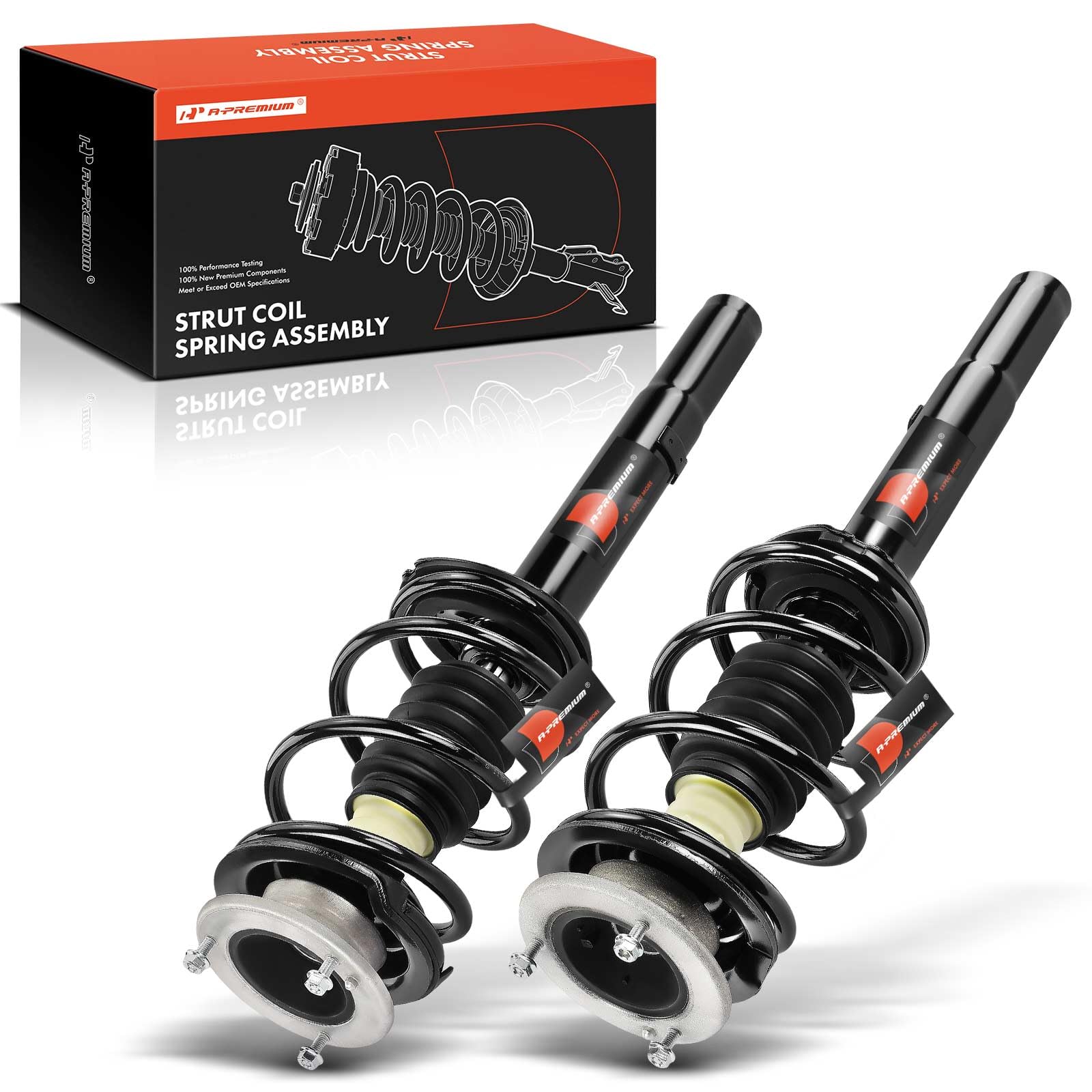 Amazon.com: A-Premium Front Pair (2) Complete Strut & Coil Spring