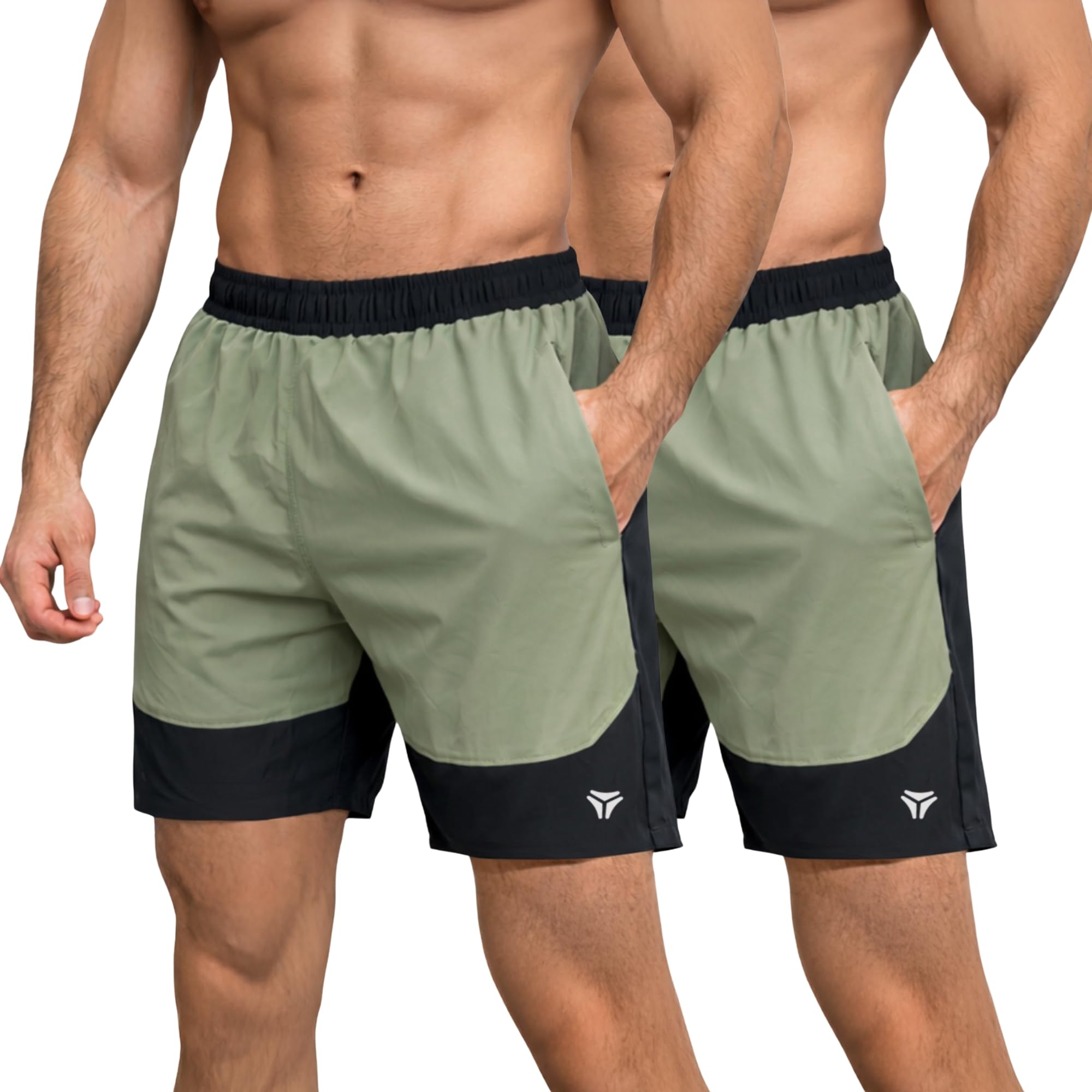 kyk Men’s Double Look Gym Shorts, Lightweight Workout Wear for Training & Running, Breathable Sports Shorts for Active Use, Comfortable Casual Summer Bottoms-picture-11