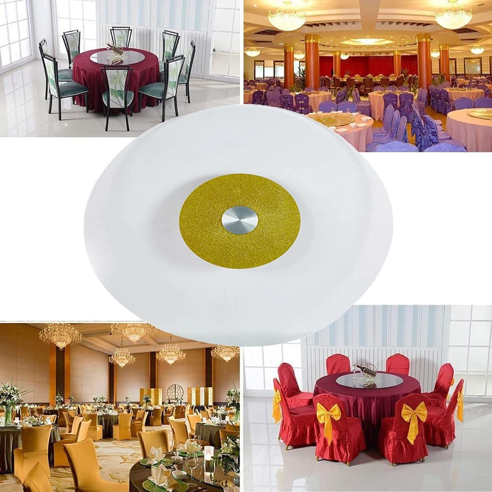 Plateau Tournant en Verre Trempé Rond, Épaisseur 10mm, Lazy Susan Plateau De Service 100cm, Table De Salle A Manger, Antidéflagrant (Size : 70cm/27in)