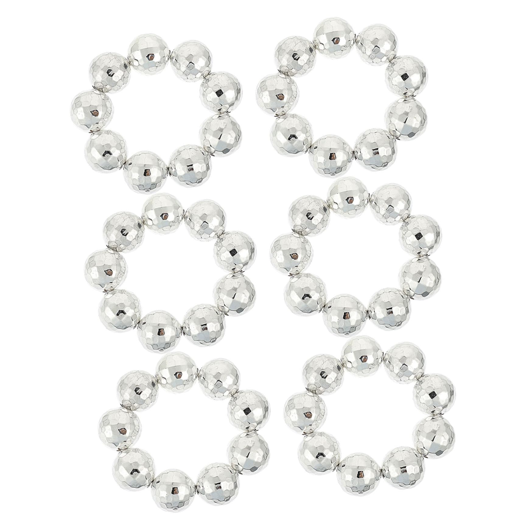 SAFIGLE 6pcs Mirrored Bracelets Set, Women's Party Accessories for Rave and Night Out, Shiny Wrist Decors for Jewelry Lovers
