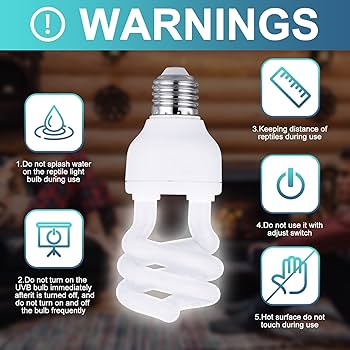 Amazon.com : 4 Pcs UVB Reptile Light 10.0, Reptile UVB Bulb
