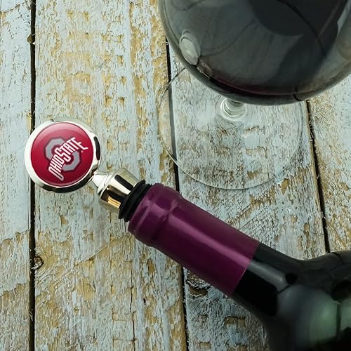 Miniatura 3 de Tapón para botella de vino con logotipo primario de la Universidad Estatal de Ohio