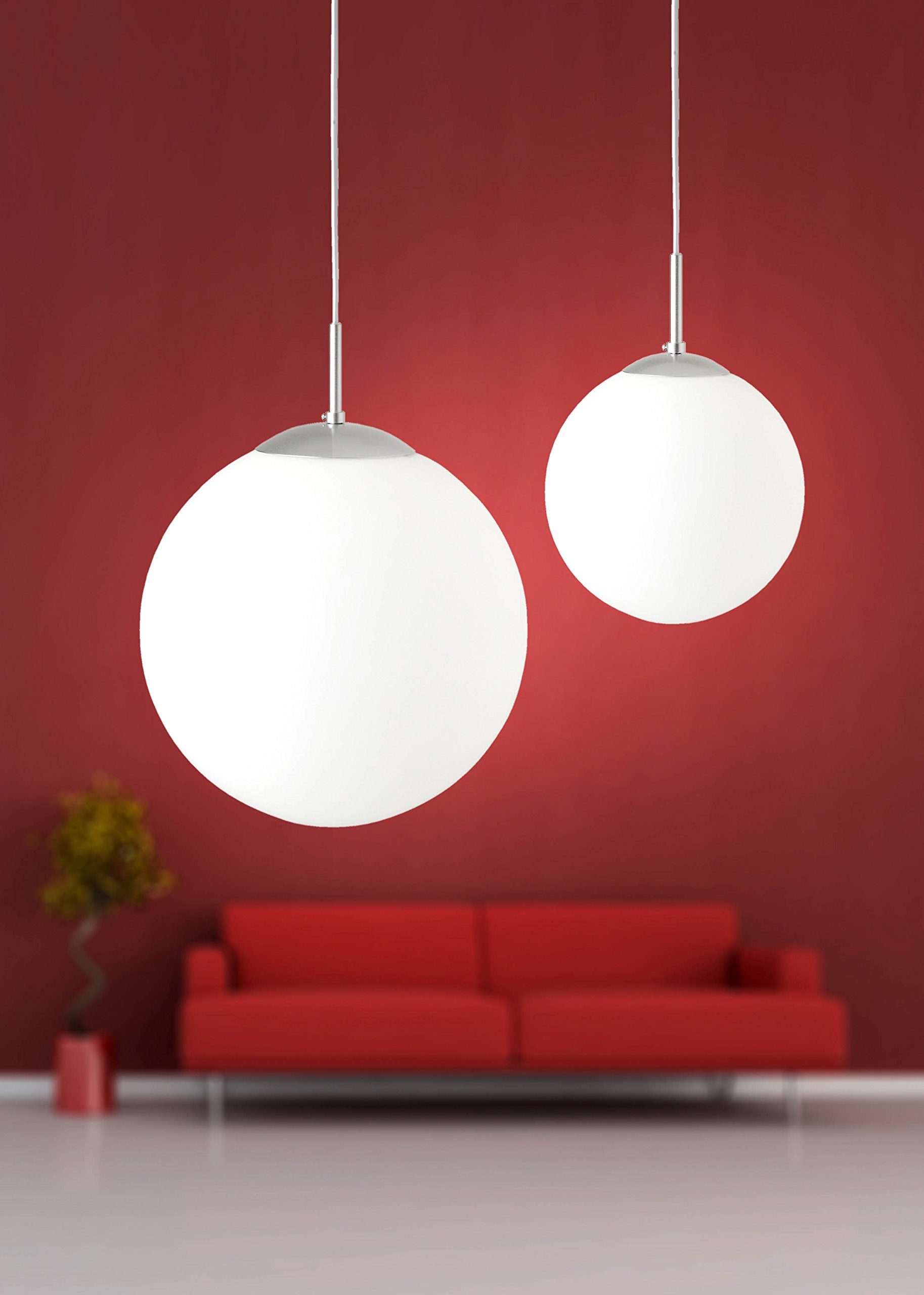 BRILLIANT Lampe Yan Suspension 1flg Blanc | 1x A60, E27, 60W, Adapté Aux Lampes Standard (non Incluses) | Échelle A à E | Le Câble Peut être Raccourci