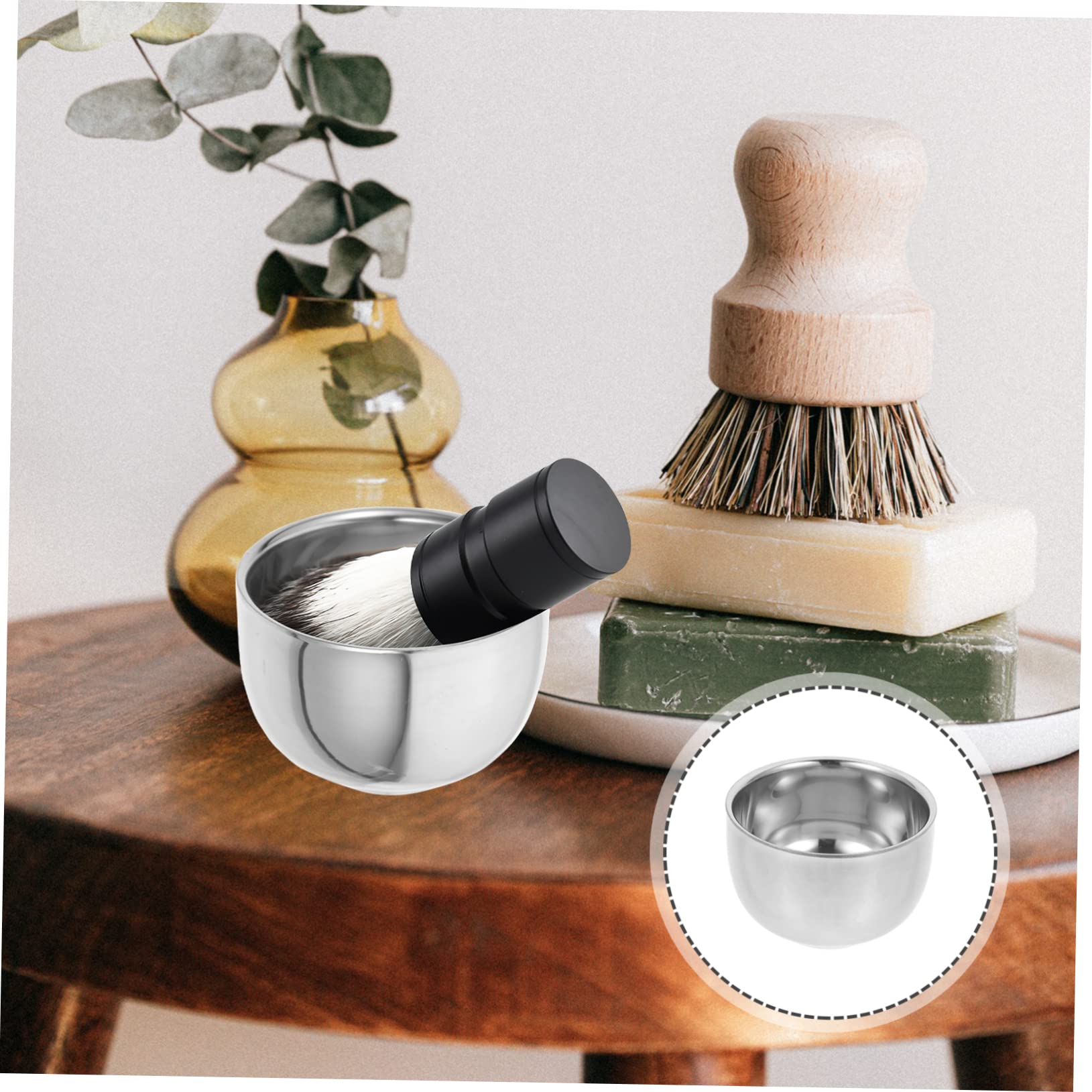 NOLITOY Shaving Bowl for Men Metal Shaving Cup Shave Bowl for Men Reusable Compact and Stylish