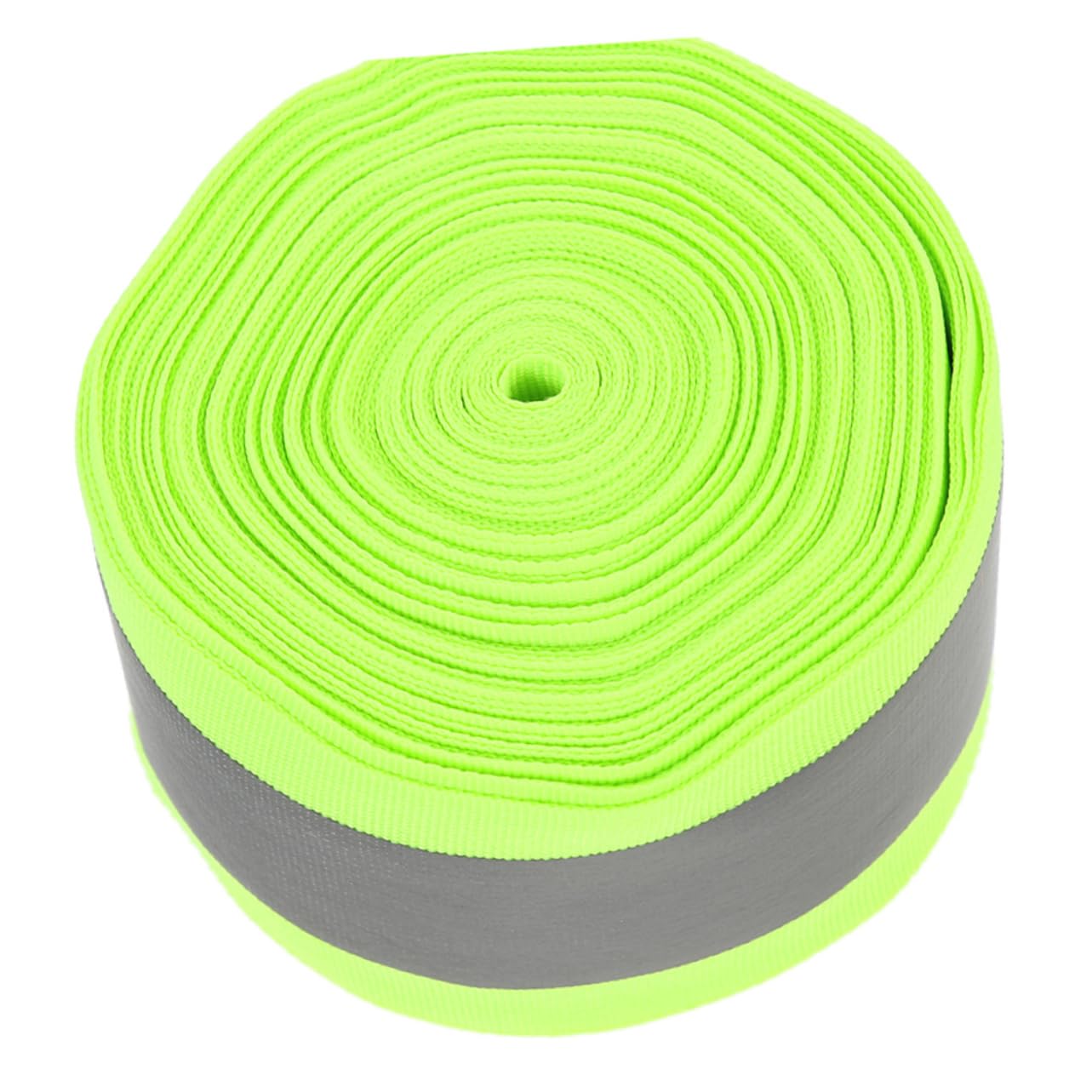 OUNONA 1Roll Reflective Fabric Fluorescent Safety Webbing for Clothing High Visibility Reflective Tape for Vests Backpacks and Pet Gear for Night Use and Emergency