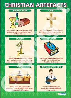 Daydream Education Christian Artefacts |Religious Education Educational Wall Chart/Poster in high gloss paper (A1 840mm x 584mm)