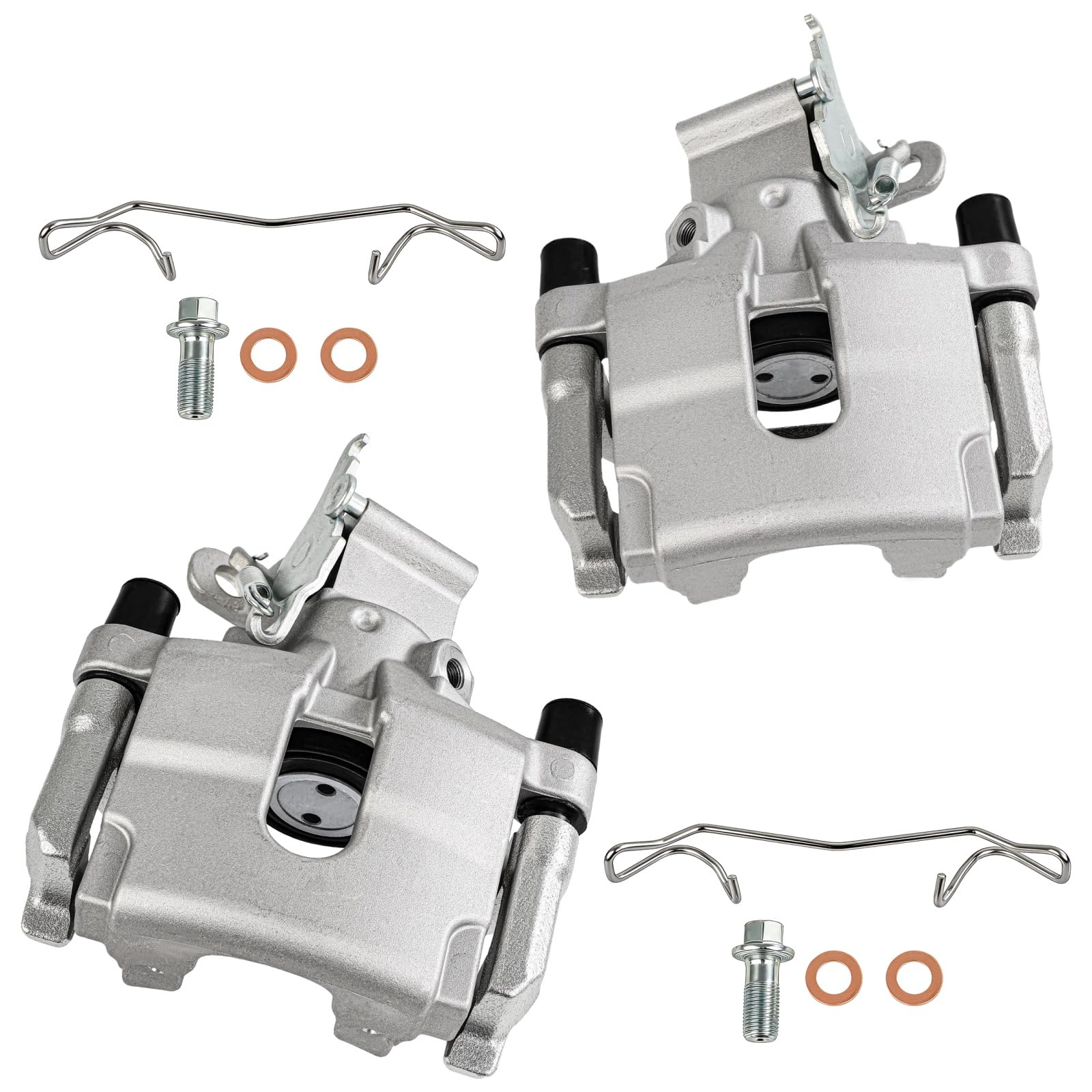 cciyu Rear Left &amp; Right Brake Calipers With Bracket 19B3896 19B3897