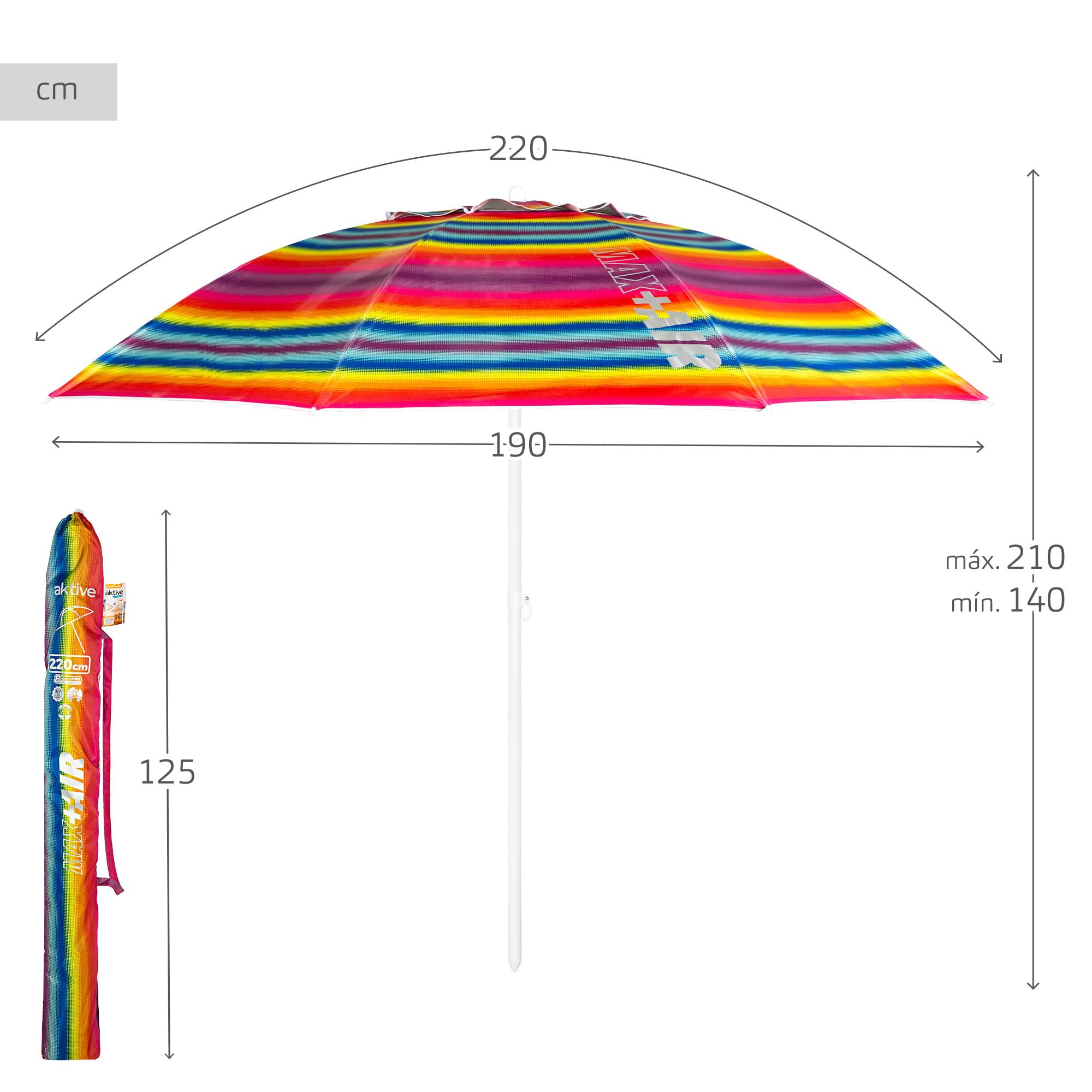 Aktive parasol przeciwsłoneczny
