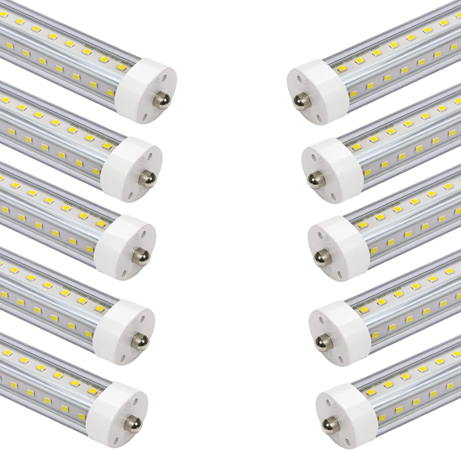 NYLL (Pack of 2 5 FT/ 60” T12 Single Pin (FA8) Plug & Play LED Tube