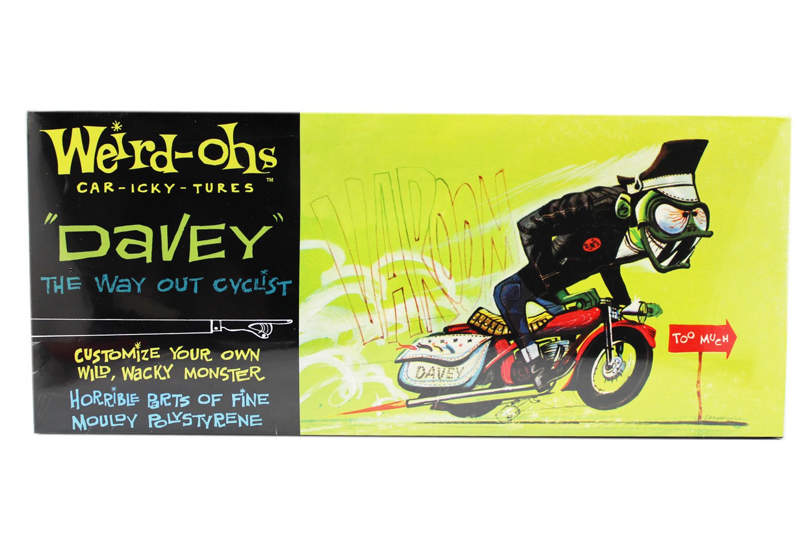 Weird-Ohs Car-Icky-Tures Davey the Way out Cyclist Paintable Model Kit