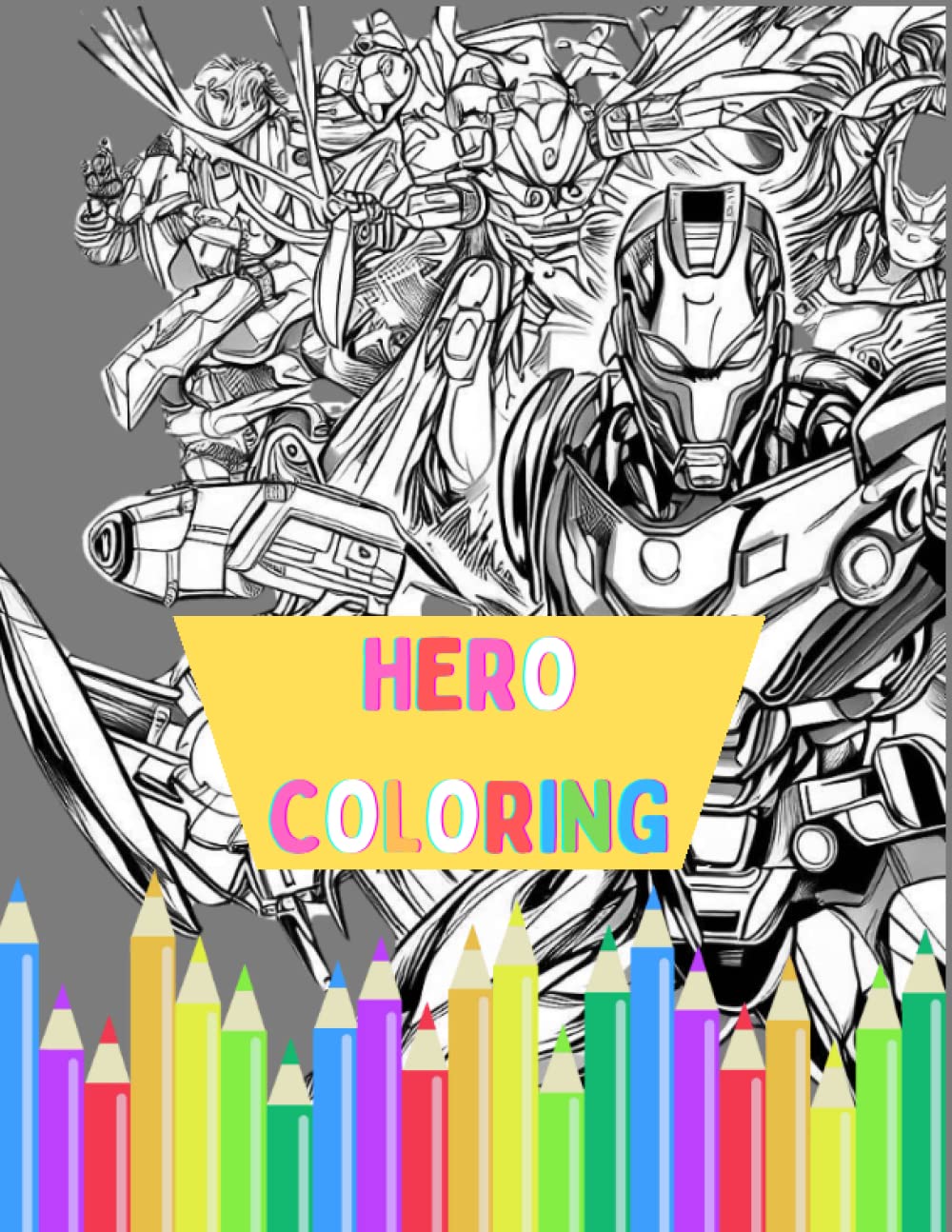 Superheroes Colouring: Colouring book for kids Superheroes 50 page