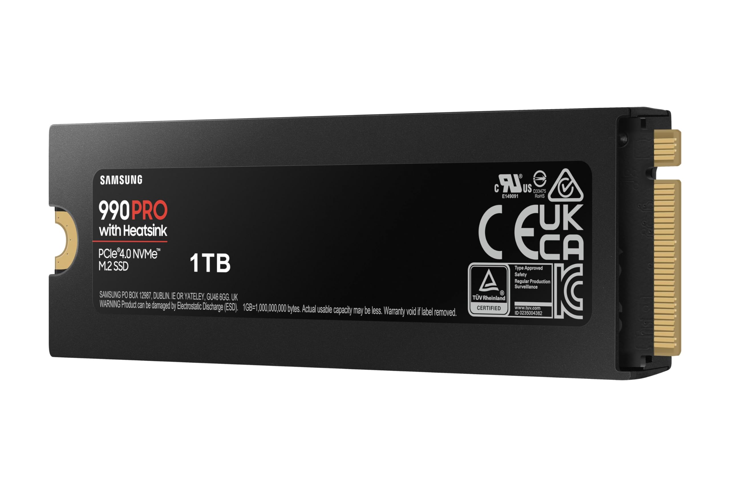 SSD Interne 1TB NVMe 990 PRO – Ultra Rapide 7450 Mo/s, Fiable Et Parfait Pour Gaming Ou PC Pro