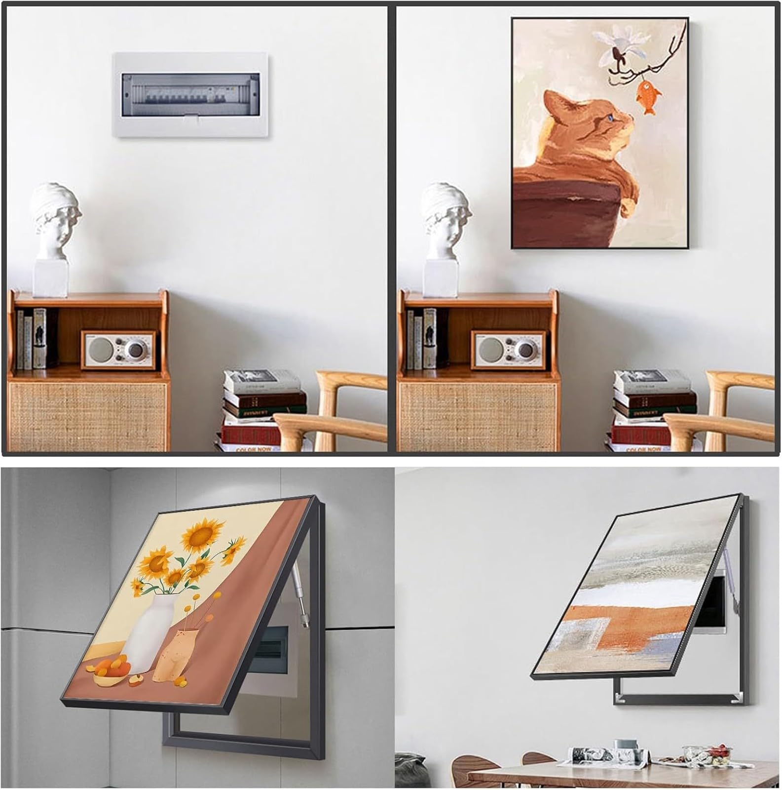 Cuadros Decorativos Cuadros EléCtricos Cuadros Decorativos Cuadros EléCtricos Cuadros Decorativos Colgar Pared Cuadros Decorativos para El Hogar con Soportes Varilla HidráUlica(G,40x50cm)