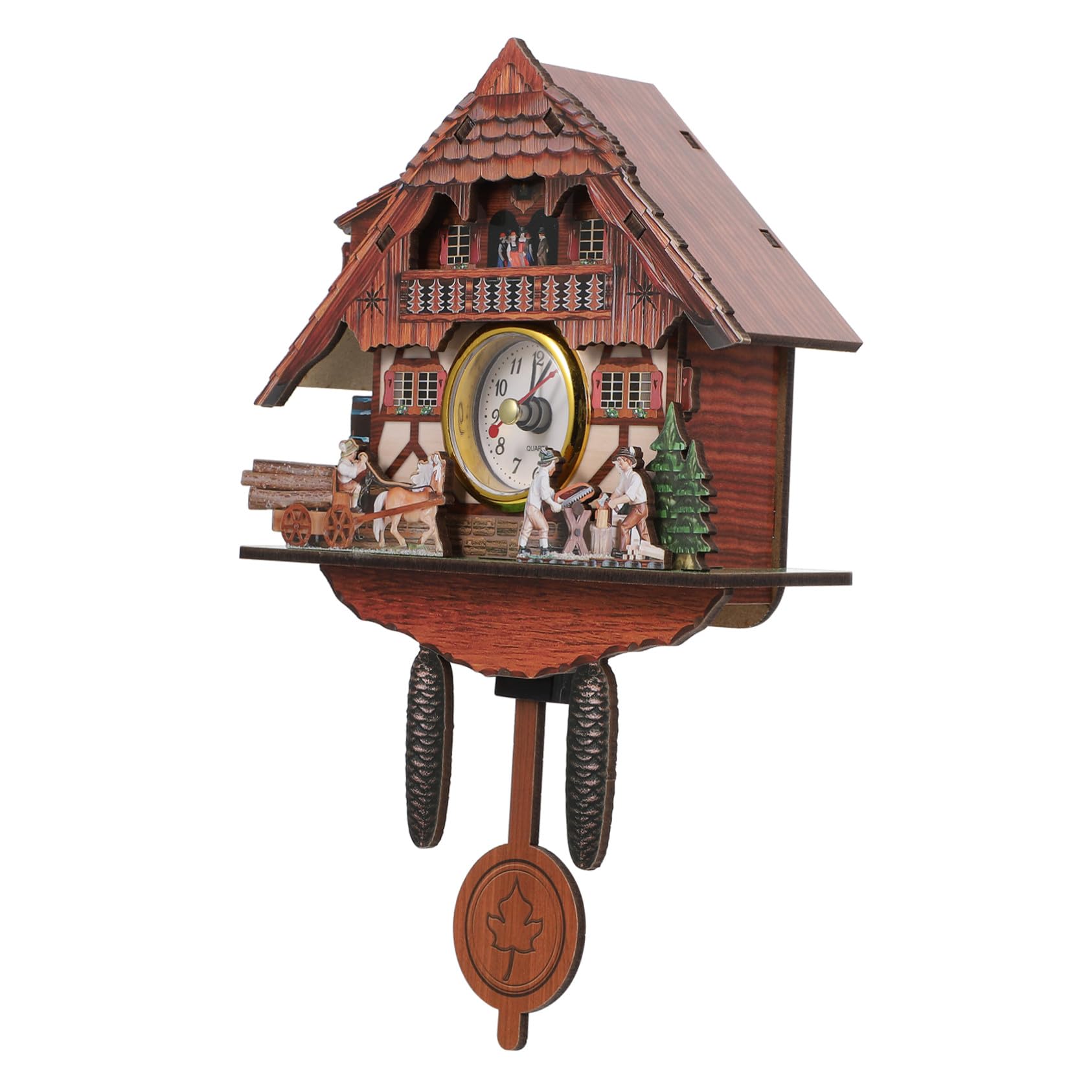 Horloge murale en bois lisible pour rompre la monotonie des murs de salon