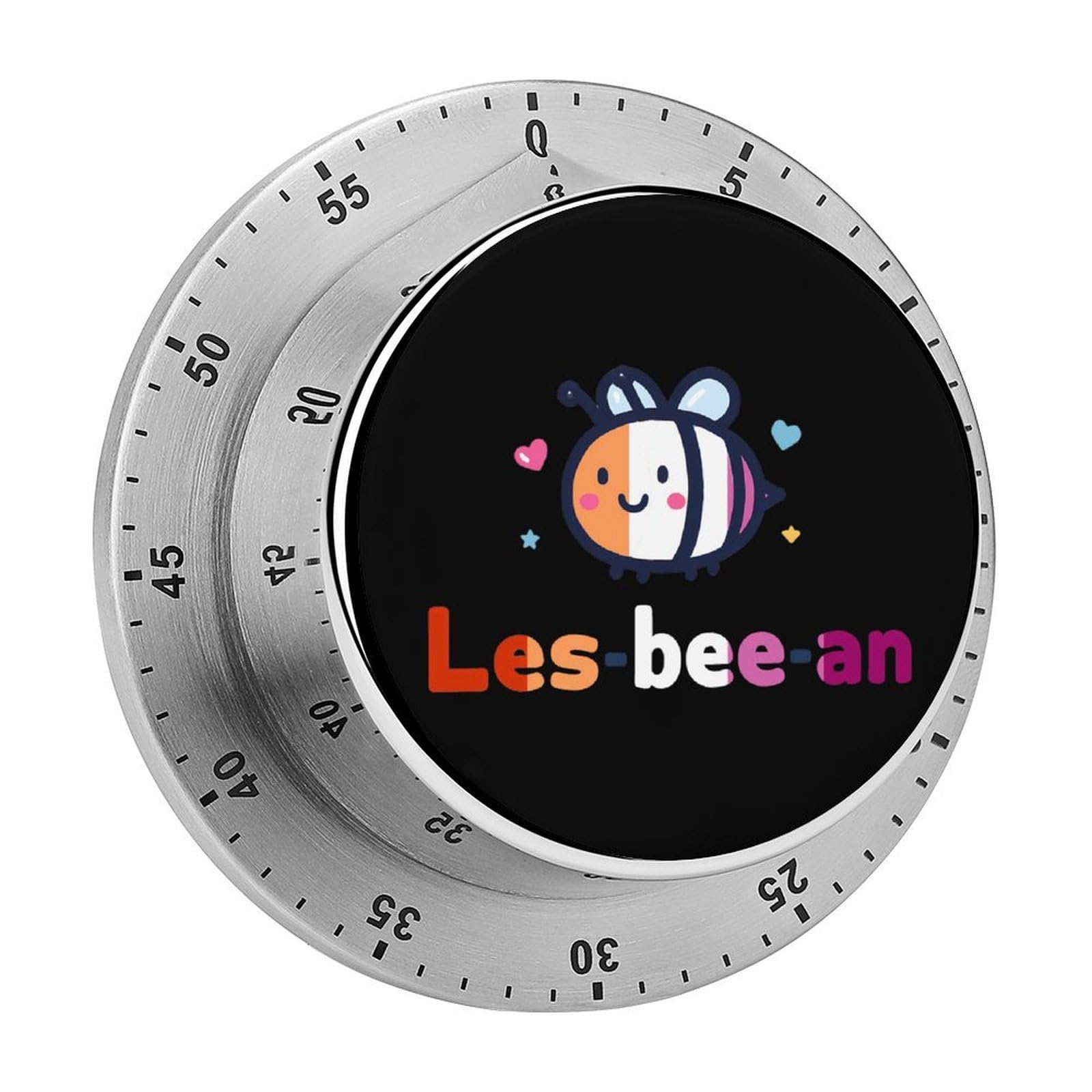 Lesbian Bee Mechanical Timer with Alarm for Kitchen Cooking Productivity Stainless Steel Timers