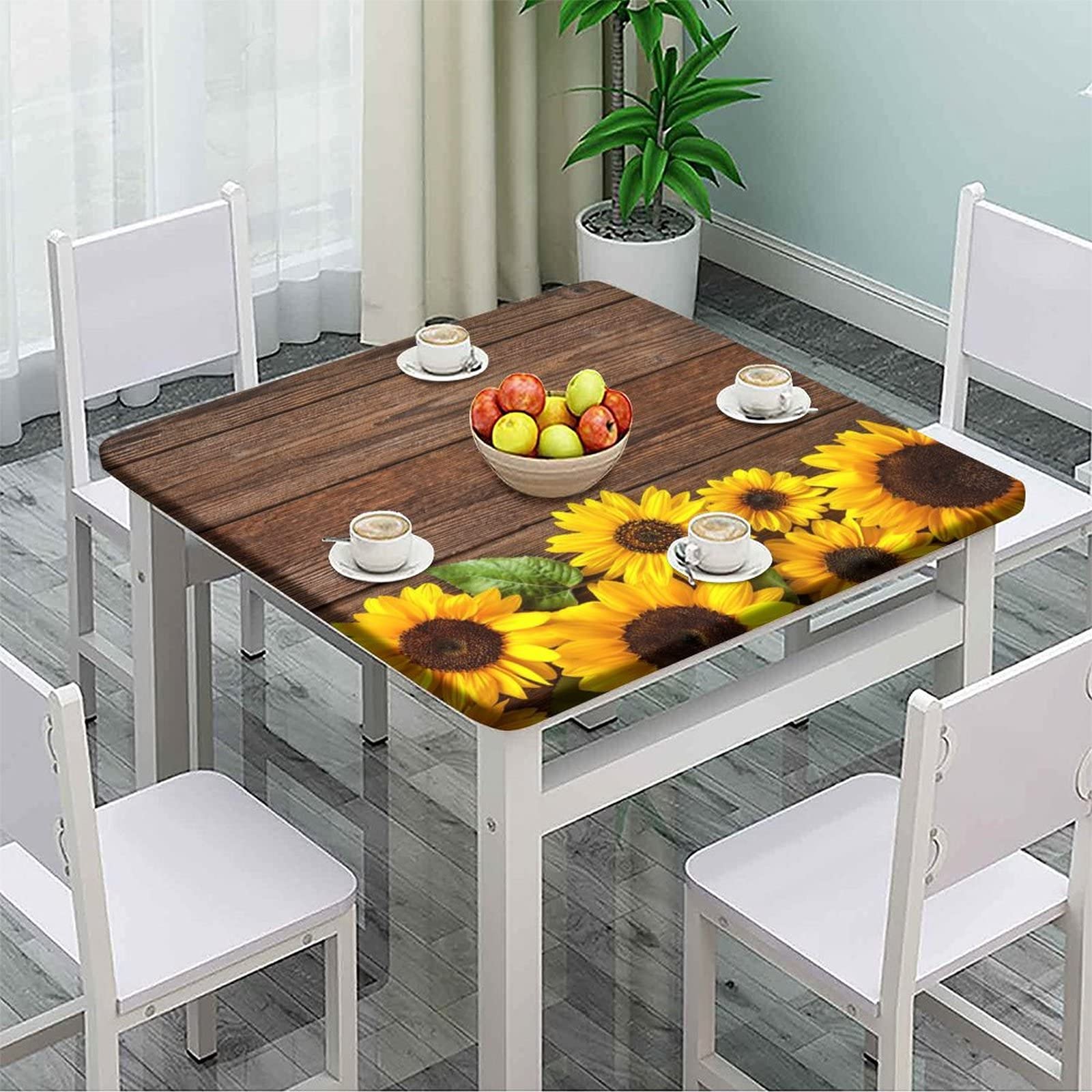 Elastic Tablecloth Square Fits Tables up to 36