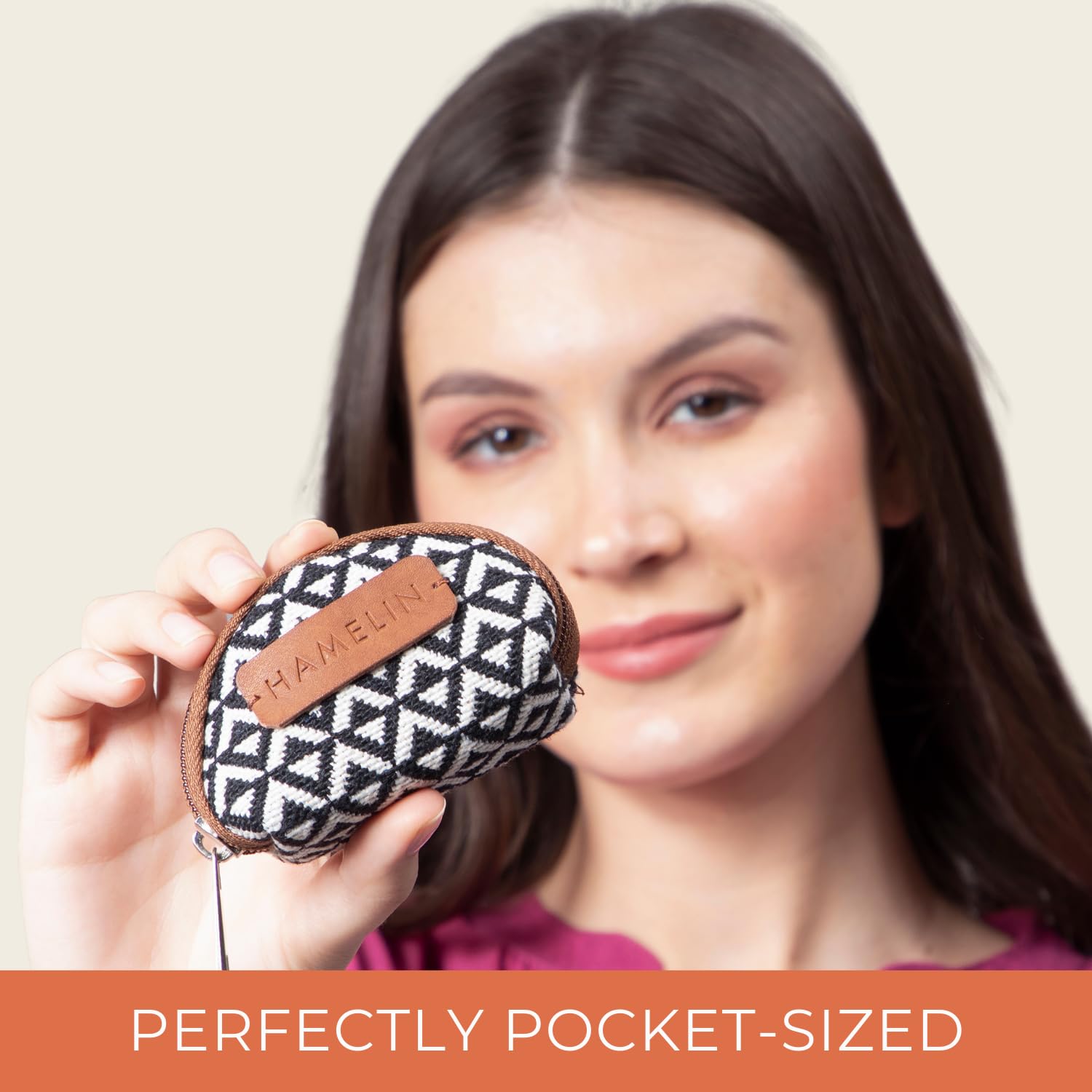 Hamelin Mini Travel Coin Pouch | Coin Purse | Small Pouch for Women | Earphone Pouch for Girls | Mini Pouches for Women | Coin Purse (Set of Two -Green Maple & Orca)| Rakhi Gift for Sister 4