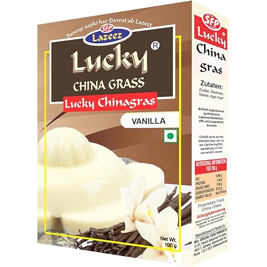Lucky China Grass Vanilla Dessert 100g