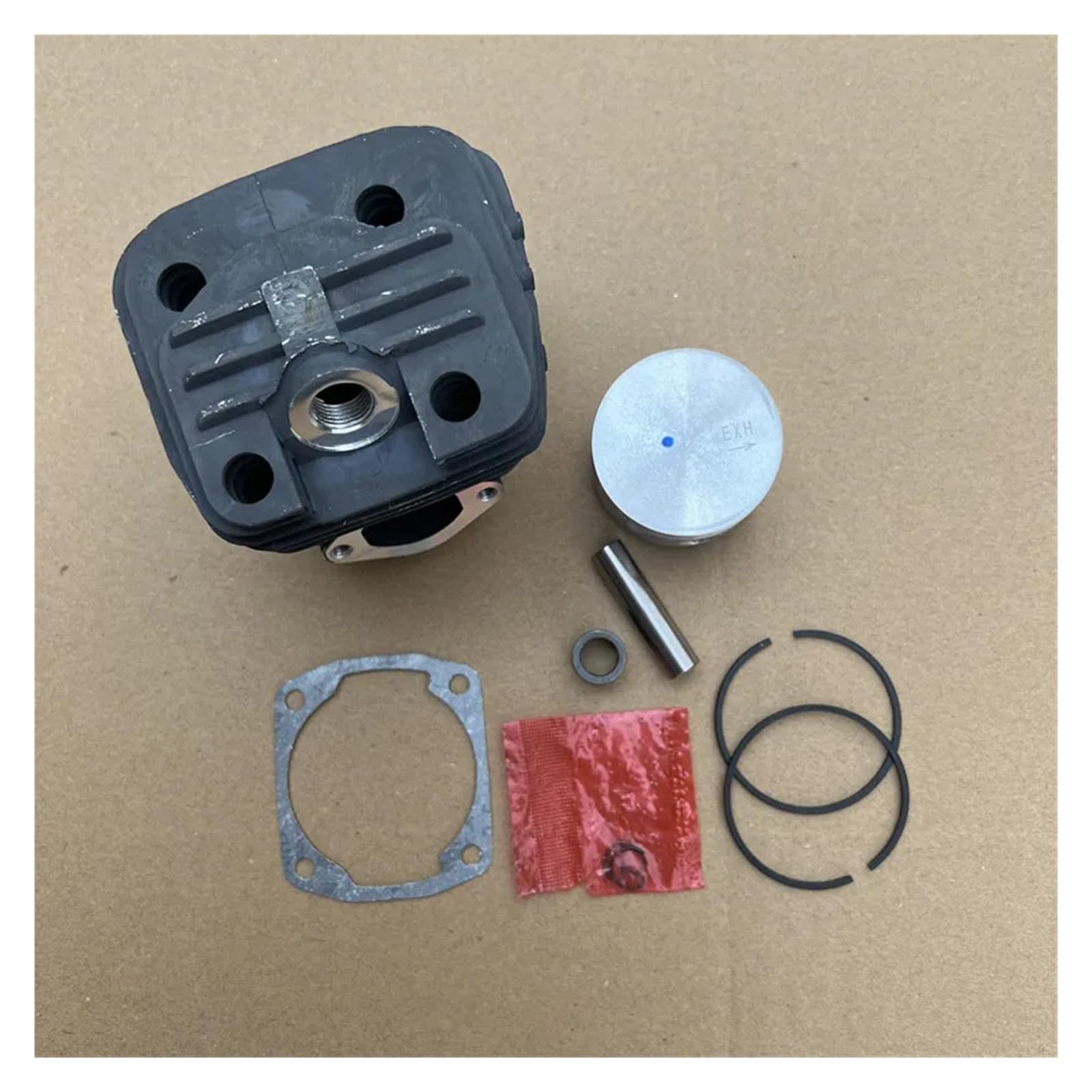 Compatible con motosierra 6200 6210 48F G6210, piezas de repuesto, cilindro de 48 mm, pistón, anillo de retención, pasador, cojinete de agujas