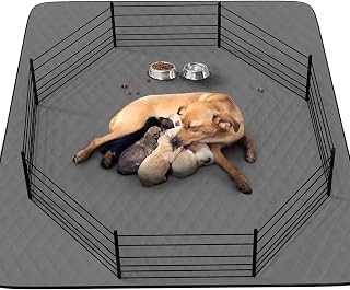 Washable Reusable Dog Pee Pads, 34"x52" Absorbent & Waterproof Puppy Training Pad for Crate, Playpen & Carpet, Large Potty Pads for Dogs, Cats & Small Pets