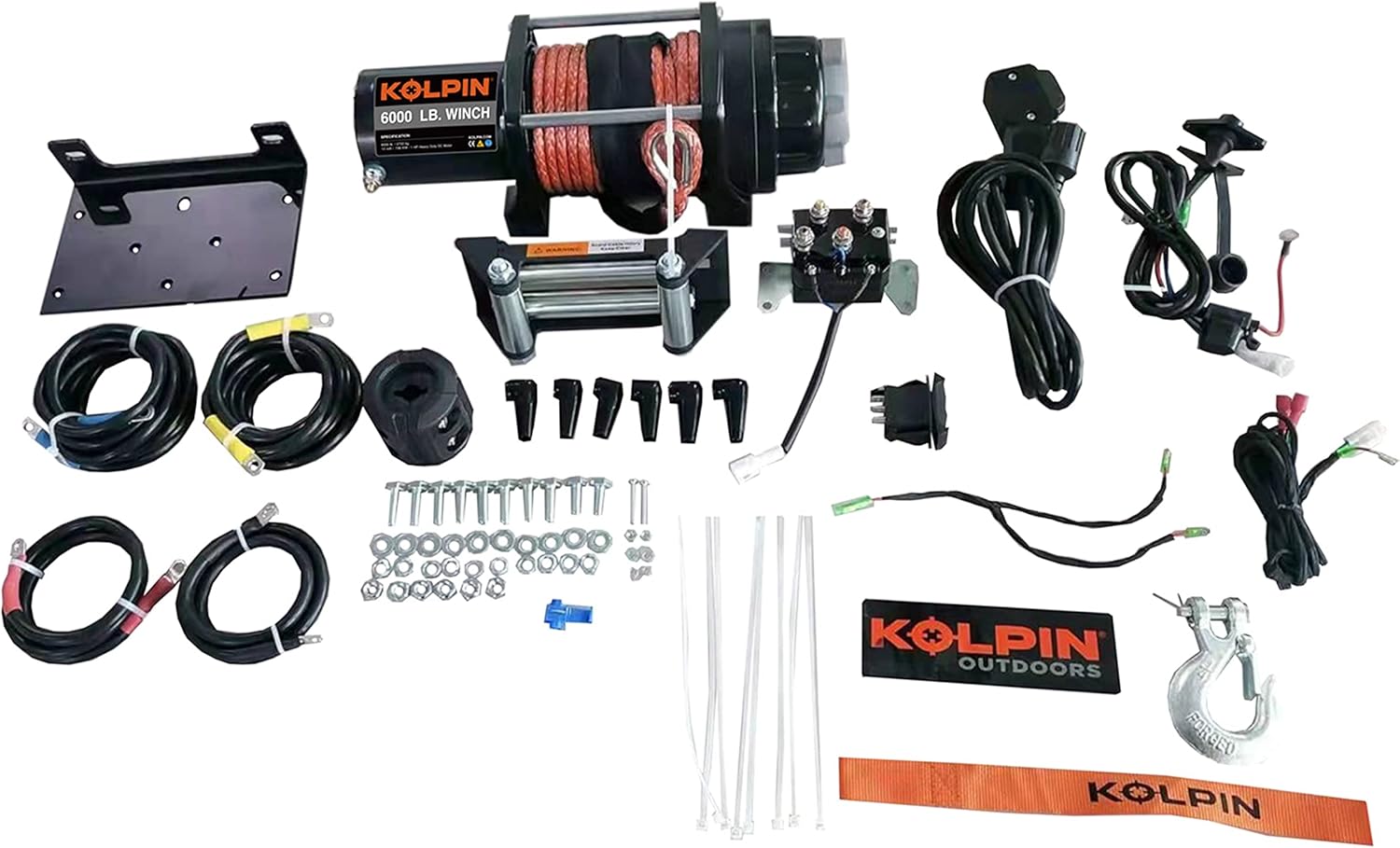 Kolpin Winch Kit 6000 lb Synthetic Rope Industrial & Scientific