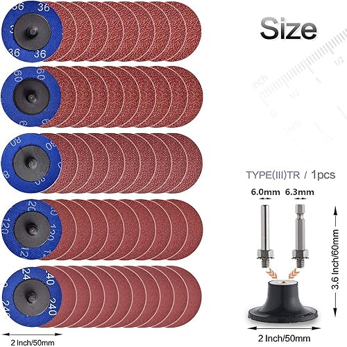 Miniatura 2 de NYXCL Miroku 50 A/O+30 - Juego de discos de cambio rápido de nailon con soporte de 1/4 de pulgada, para molinillo de troquelado, tira de preparación