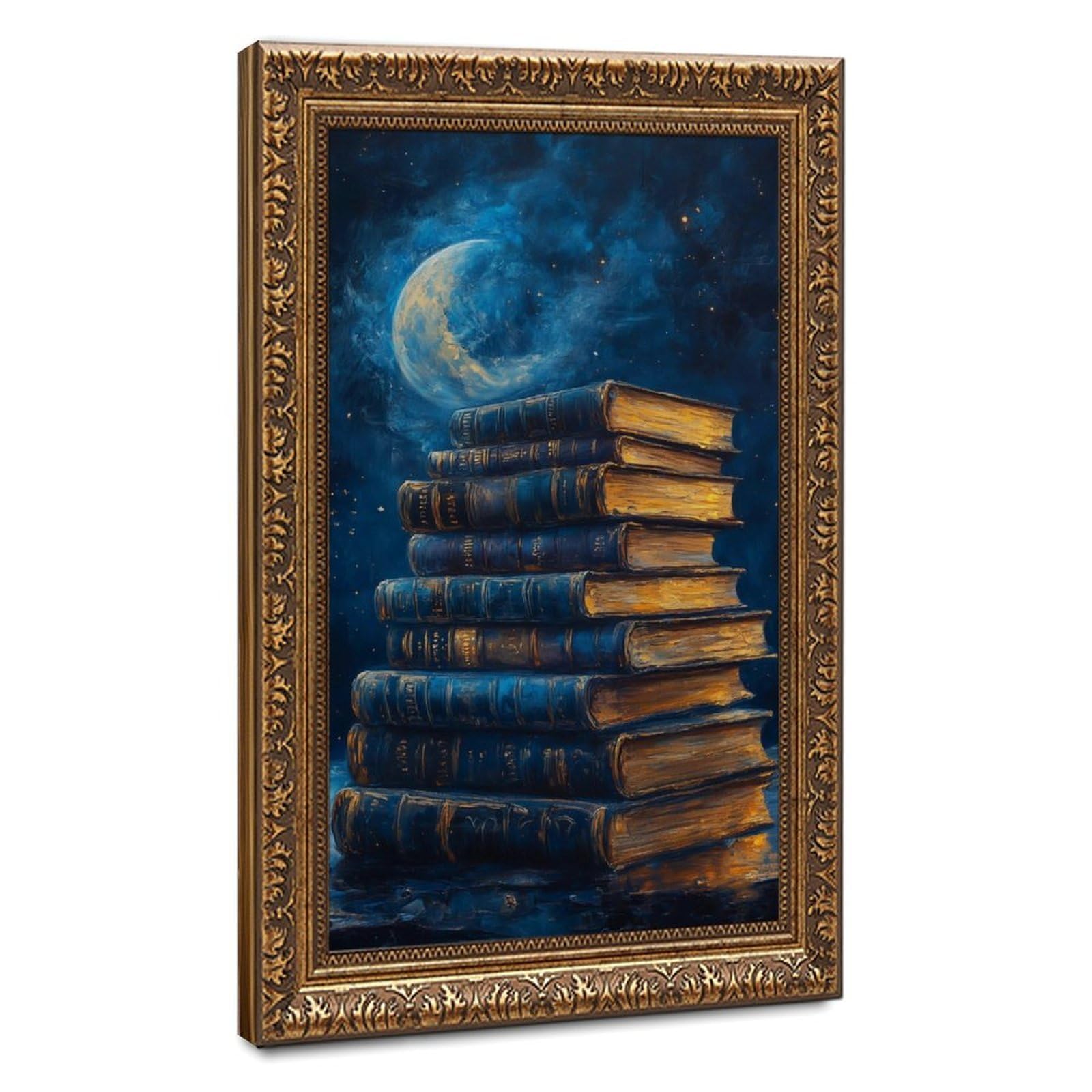 Bareronor Bookish Canvas Poster for Living Room Decor Gift