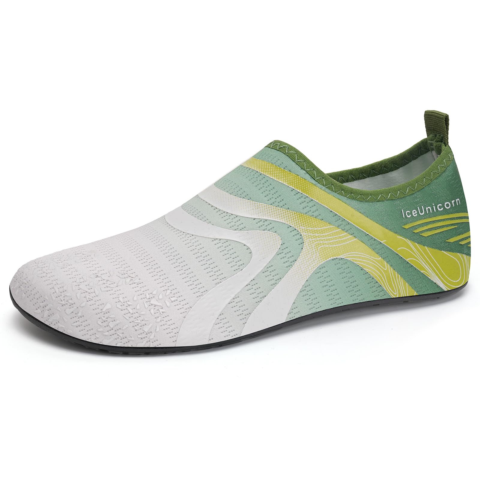 IceUnicorn Zapatos de agua para mujer, zapatos de playa para hombre, zapatos de natación, zapatos descalzos para piscina, yoga, deportes acuáticos rápidos, calcetines acuáticos