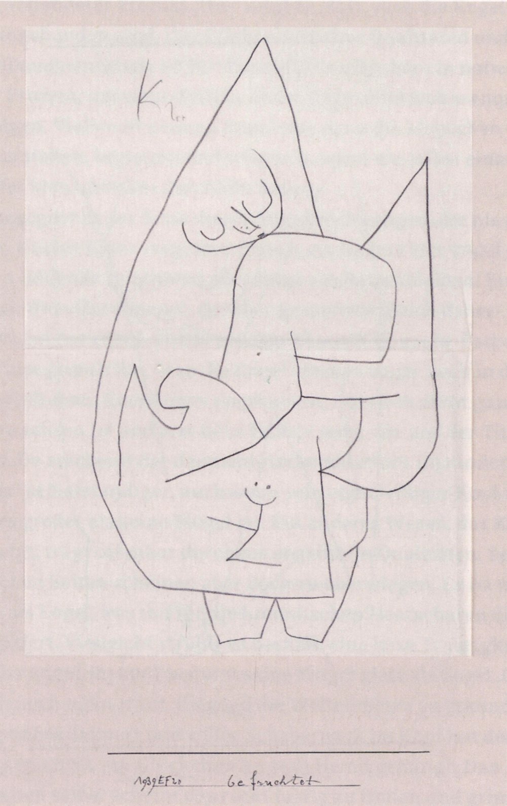 Cuadro Engel befruchtet de Paul Klee para decorar salones pequeños