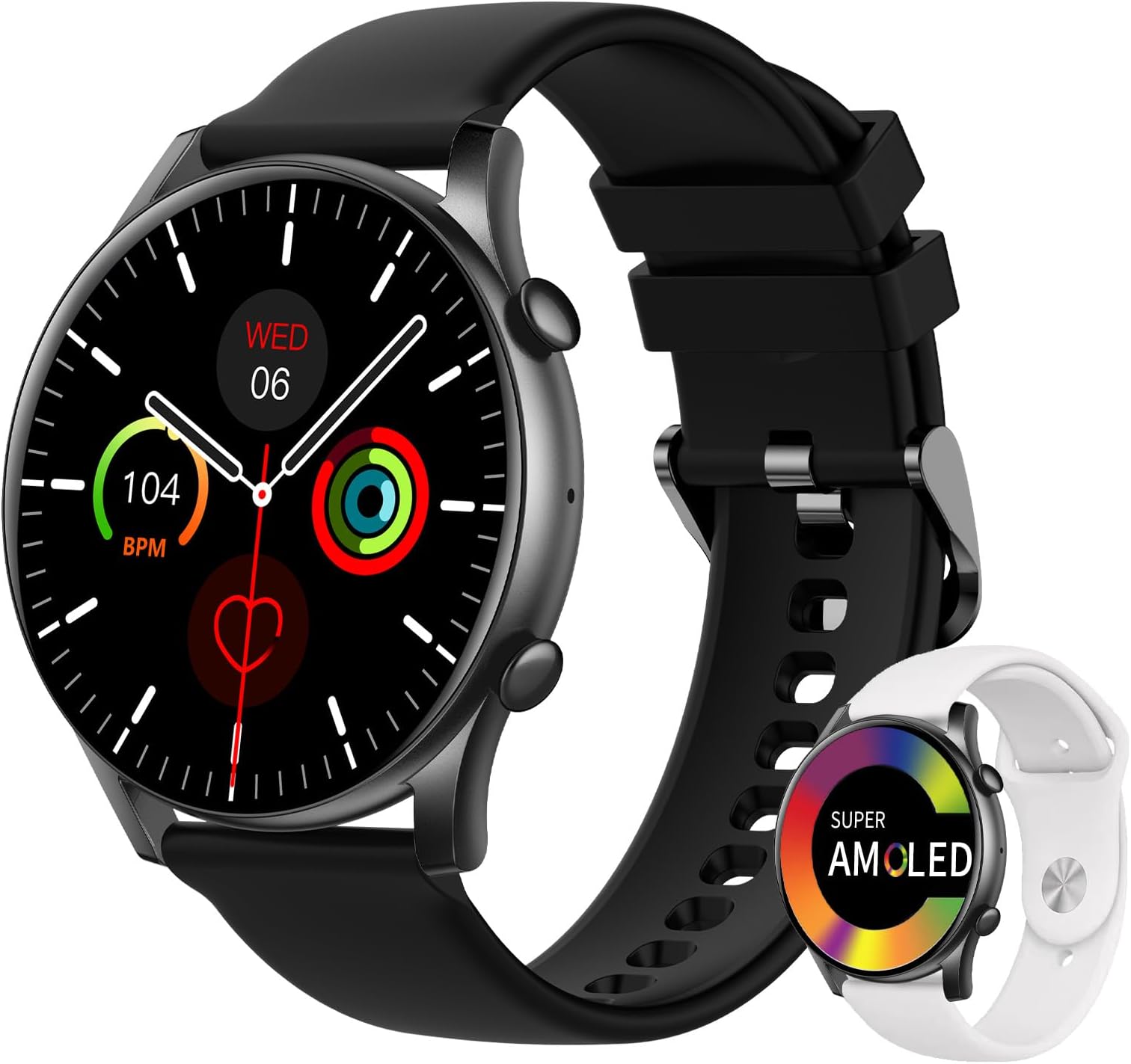 AGPTEK Smart Watch, 1.3 inches / 3.3 cm Wristwatch Amazon.de