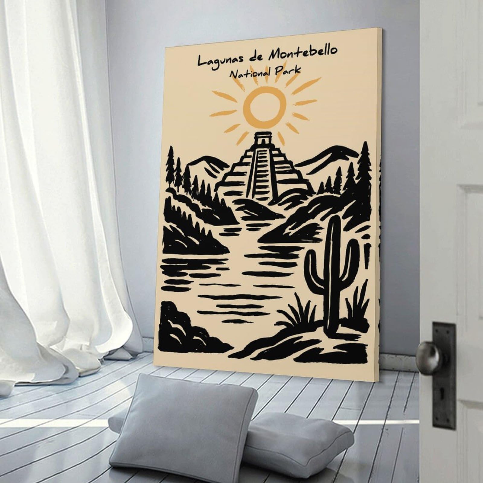 Junmoney Lagunas De Montebello National Park Art Wall Art Print 20x30inch(50x75cm), for Home, Office, Studio Or Guest Room, A Flexible Wall Accent for Shared Spaces
